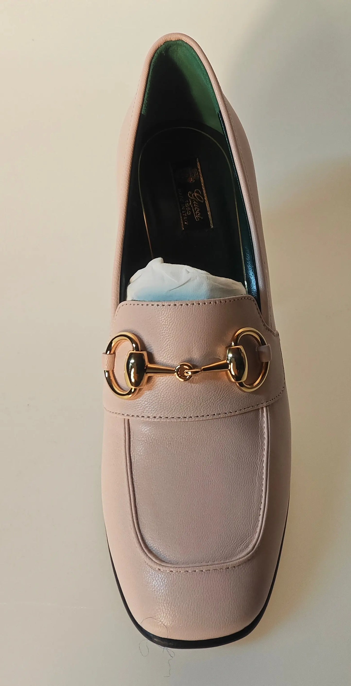 Gucci – Escarpins Mocassins à Talon – Rose Poudré gucci