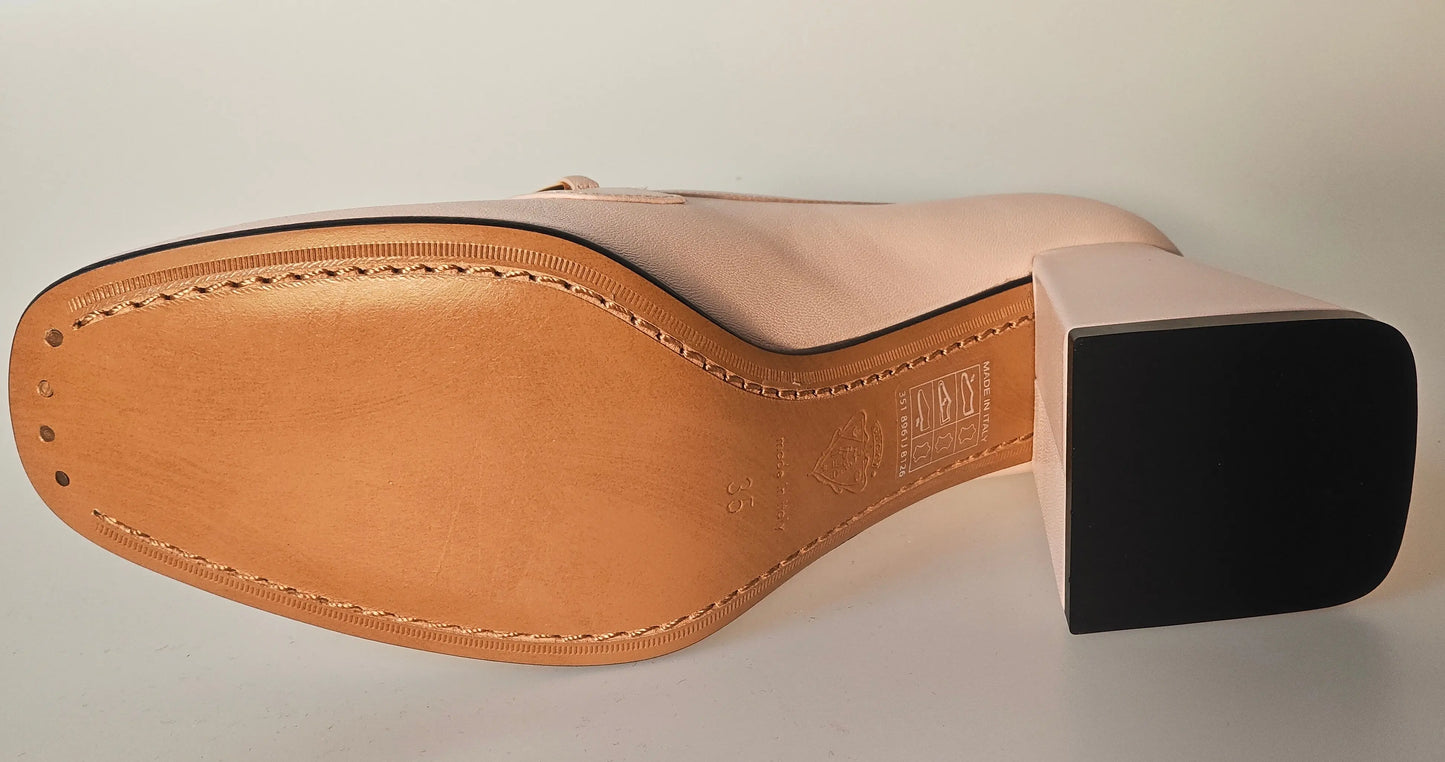 Gucci – Escarpins Mocassins à Talon – Rose Poudré gucci