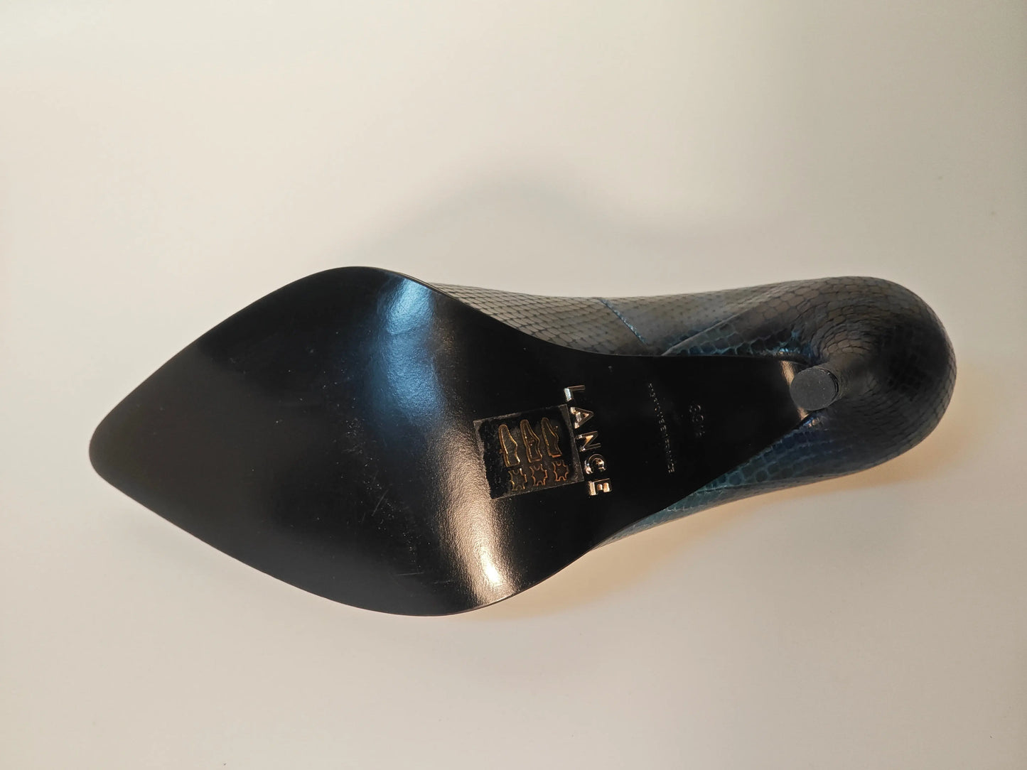 Escarpins Free Lance Jamie 10 Pump Bleu Nuit – Cuir Snake Print T.39.5 Free Lance