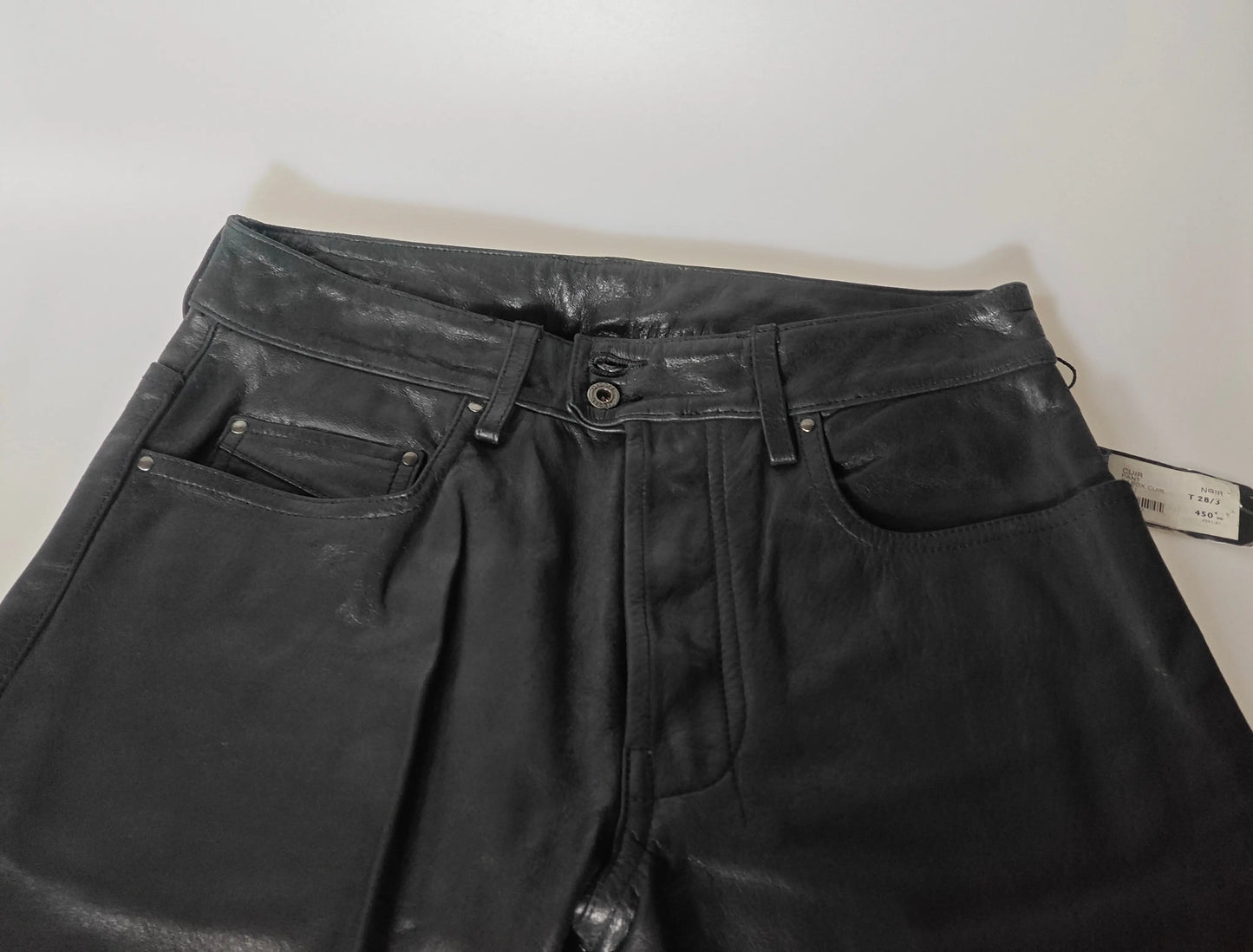 Pantalon DIESEL en cuir véritable – Noir – Taille 28/33 Diesel
