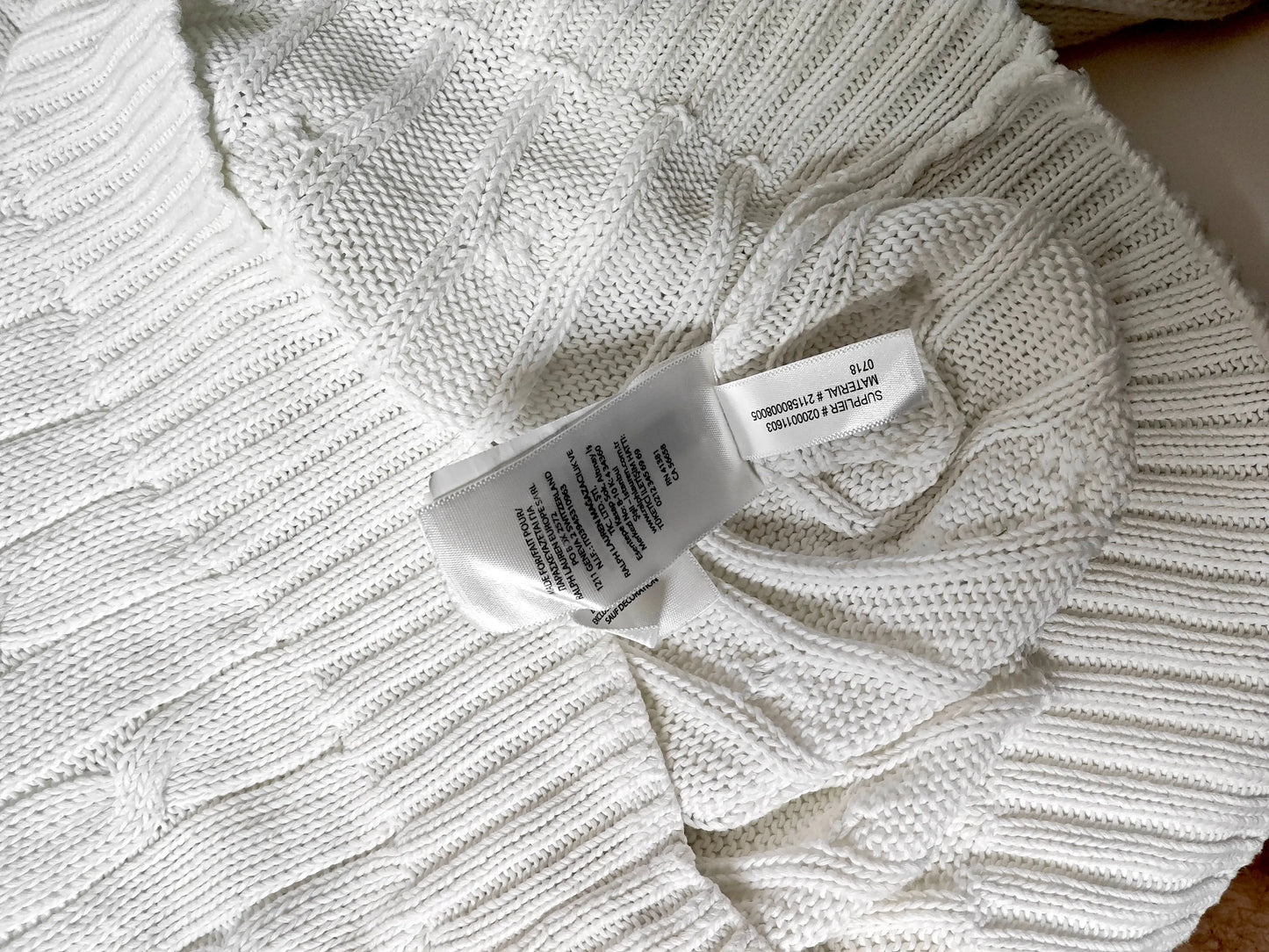 Pull Ralph Lauren à col V-Taille L-Occasion Ralph Lauren
