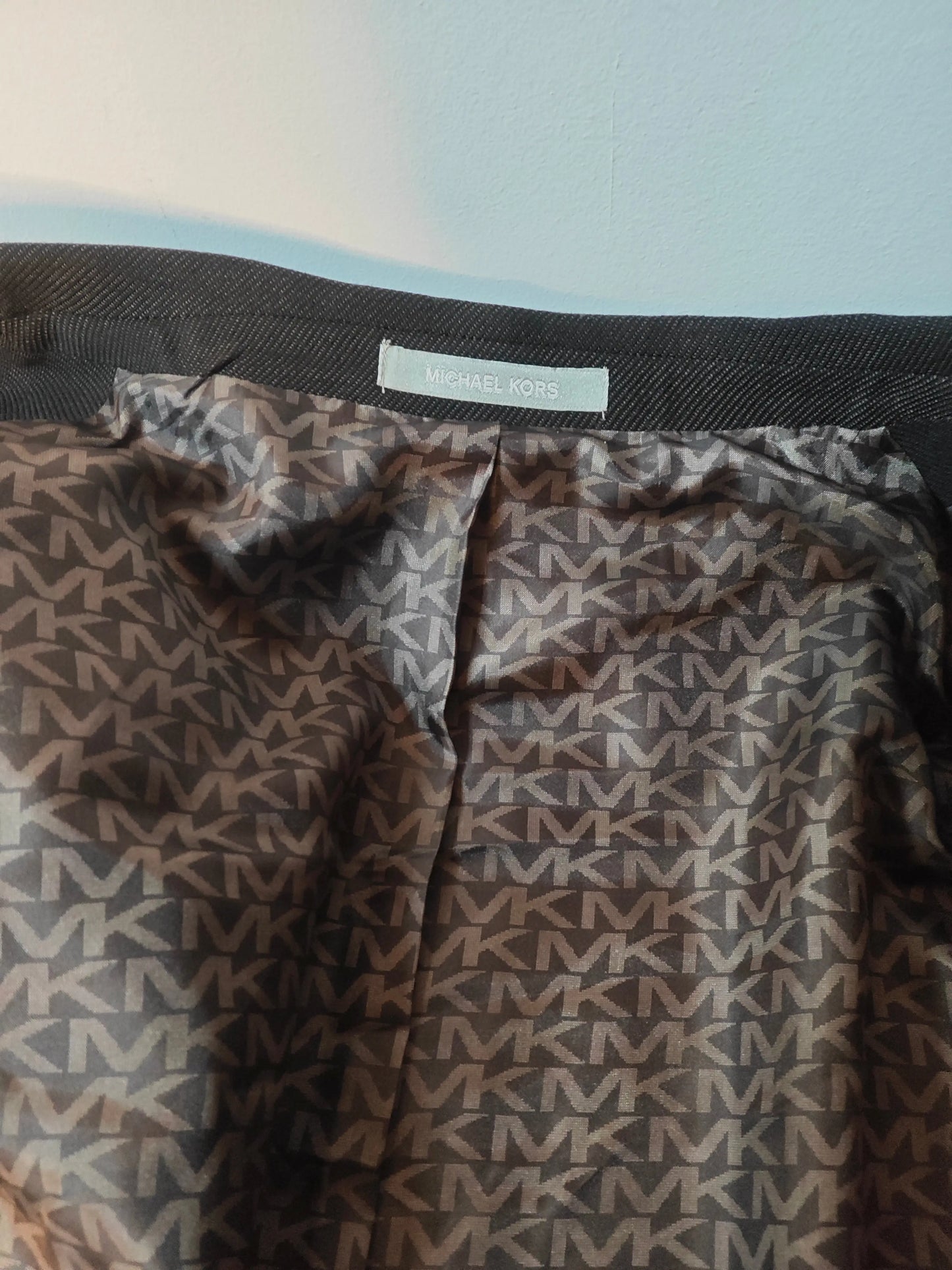Blazer marron anthracite stretch Michael Kors – taille 50 Michael Kors