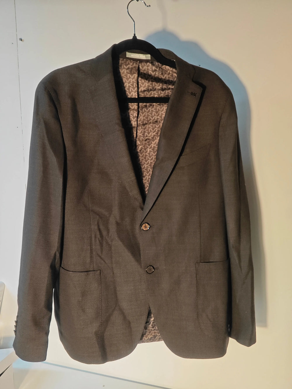 Blazer marron anthracite stretch Michael Kors – taille 50 Michael Kors