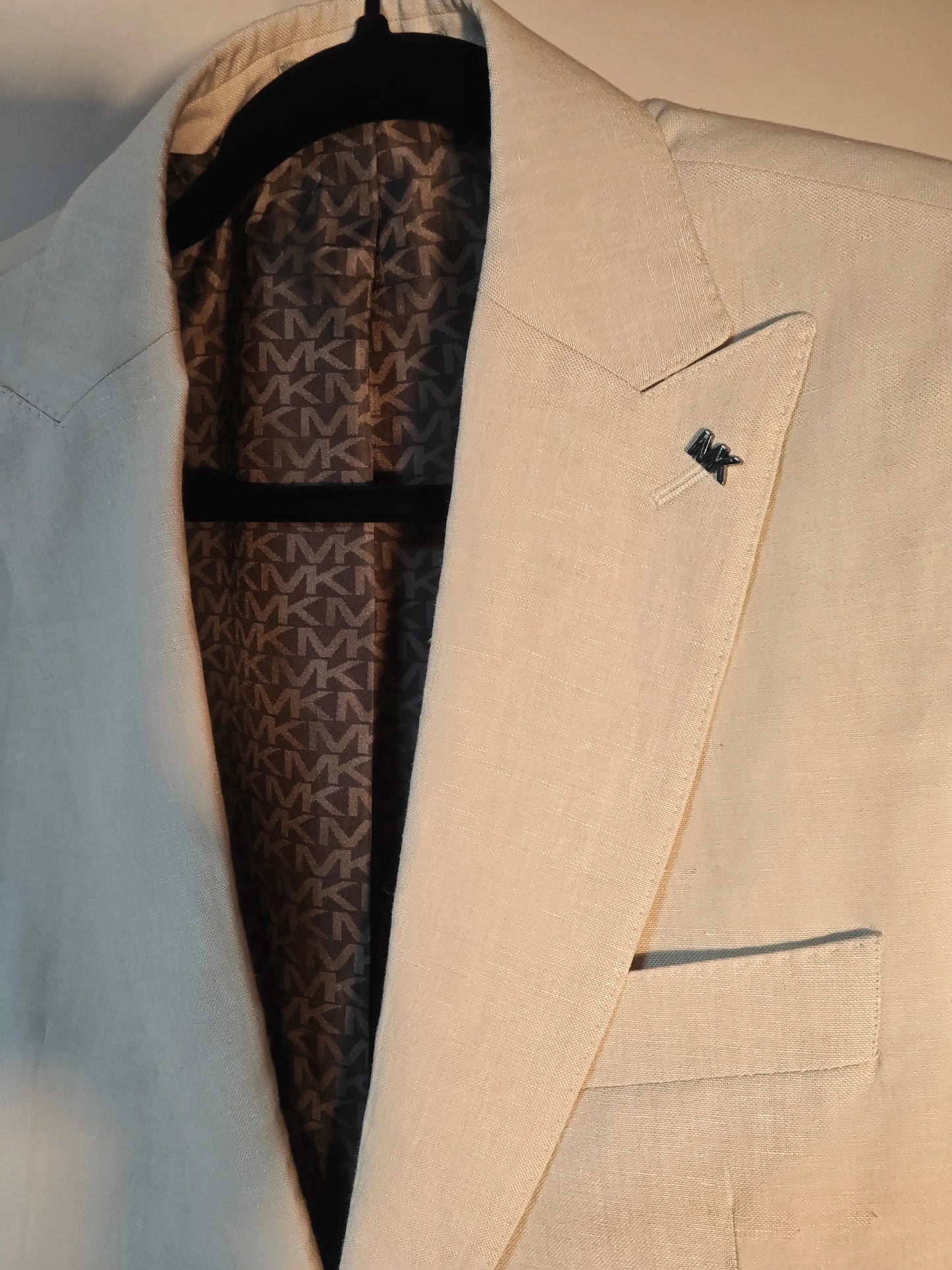 Blazer sable en lin Michael Kors – neuf avec étiquette Michael Kors