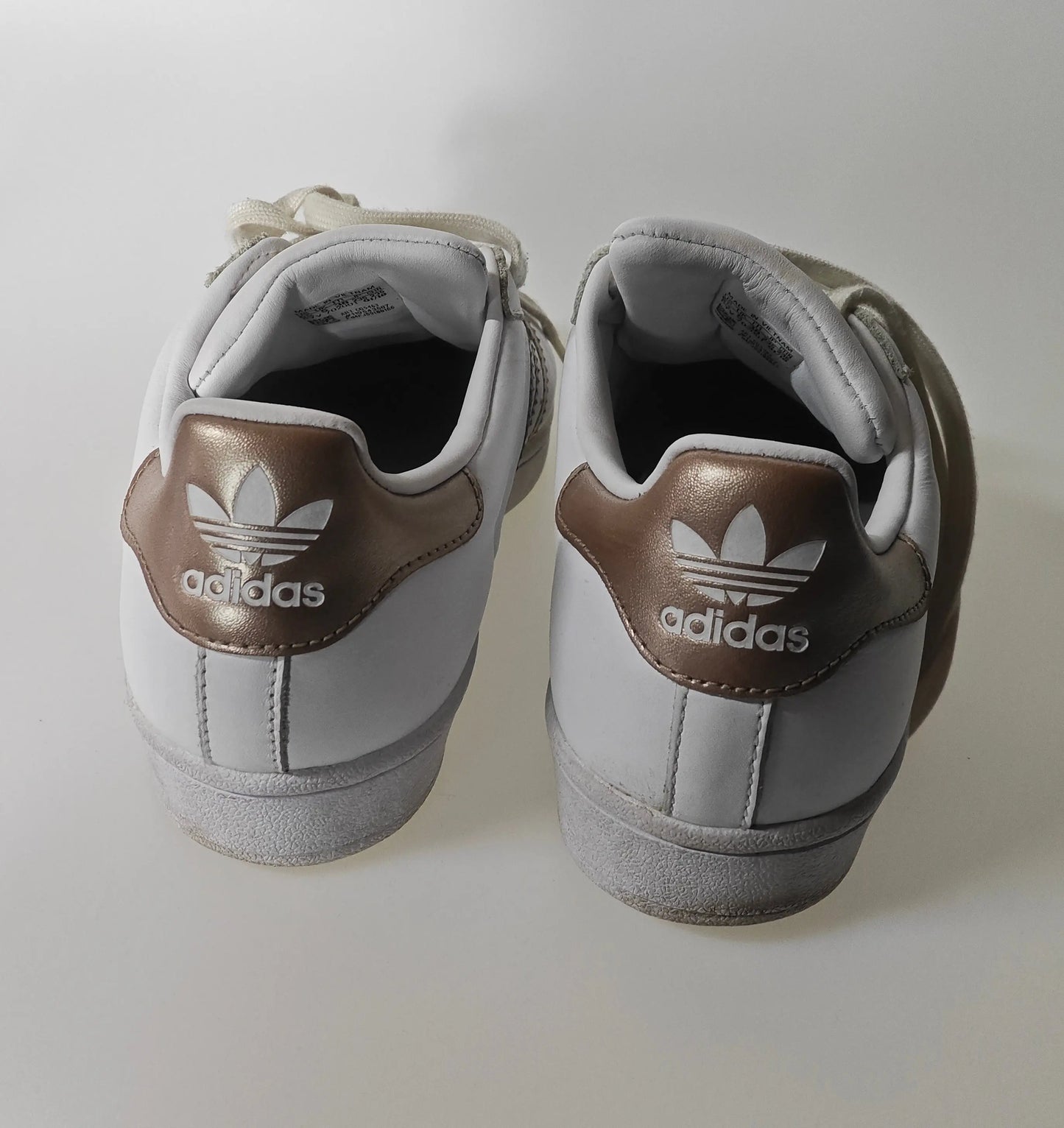Adidas Superstar – Blanc & Rose Gold – Taille 38 SECONDE MAIN Adidas