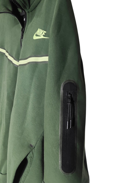 Nike hoodie zippé vert style vintage taille S - SECONDE MAIN