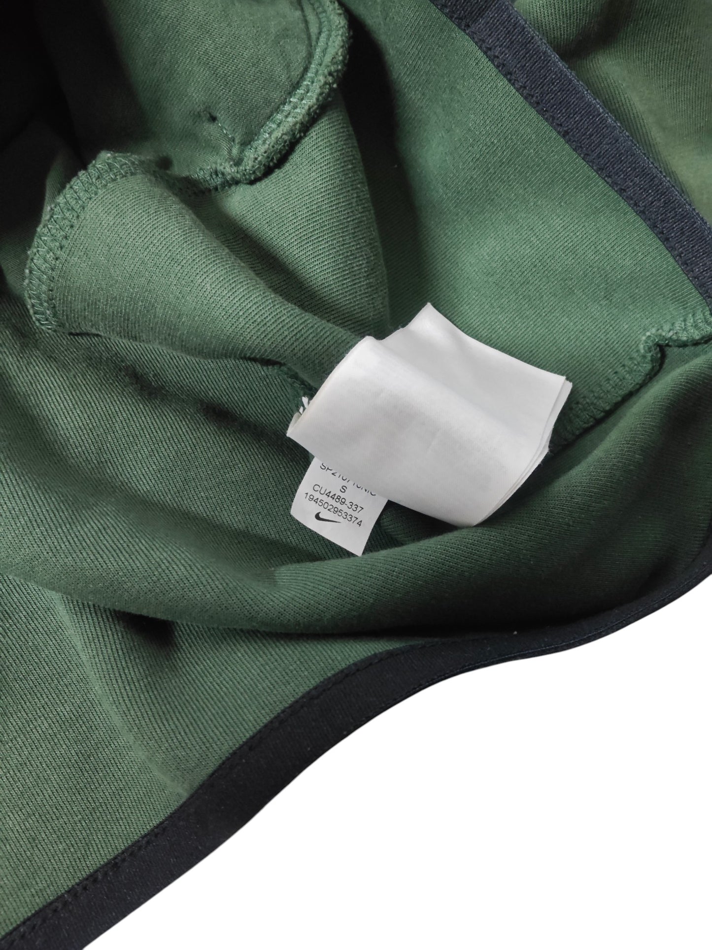 Nike hoodie zippé vert style vintage taille S - SECONDE MAIN