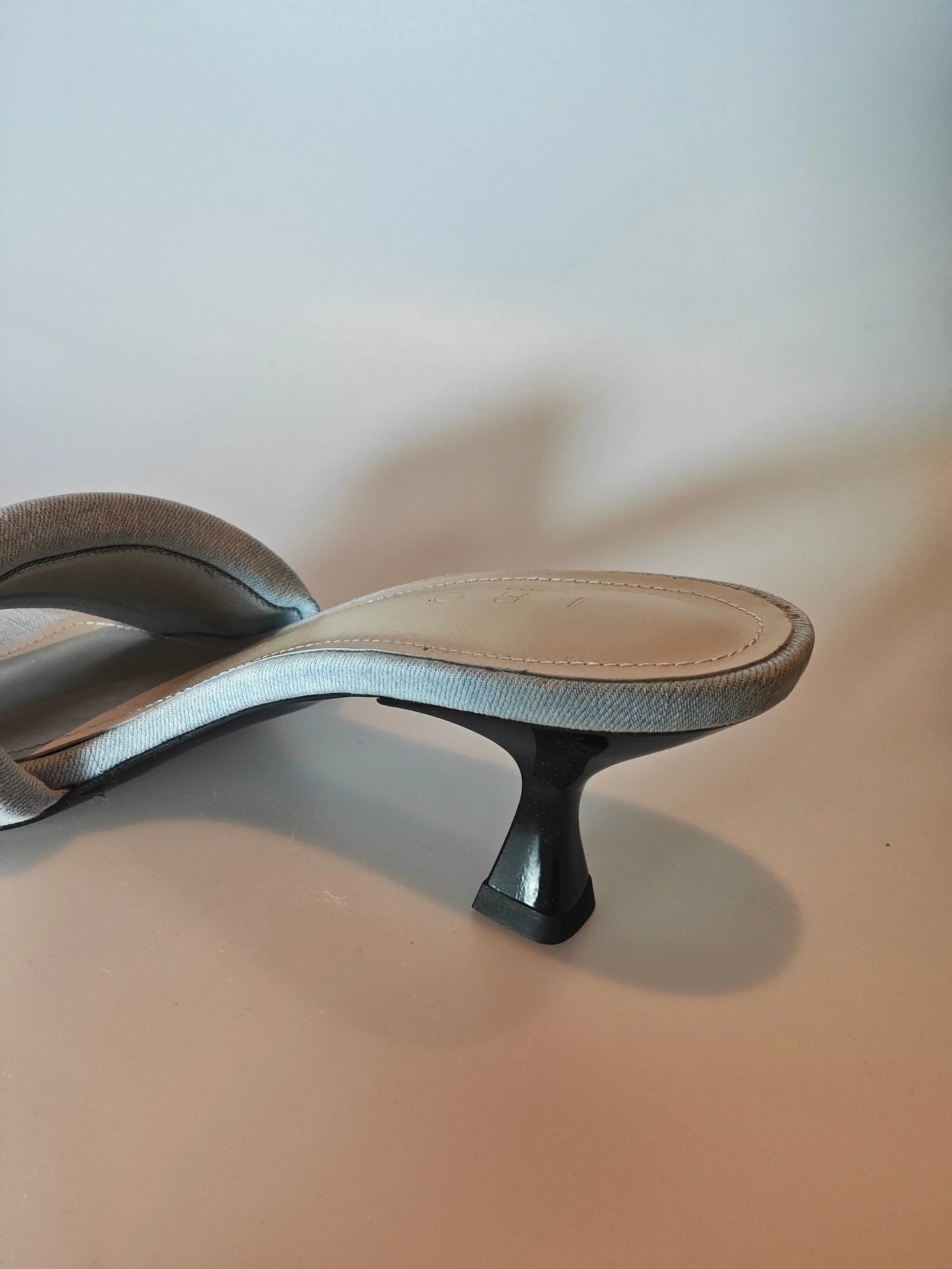 Mules à talon IRO Paris denim bleu clair – T37 – modèle DN Street – avec pochon IRO