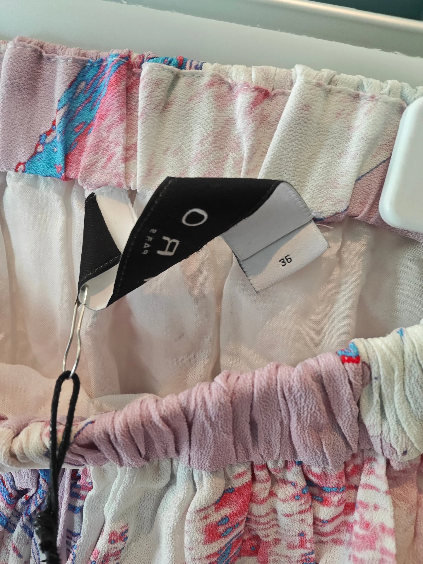 Jupe IRO Paris neuve avec étiquette T36 imprimé rose multicolore IRO