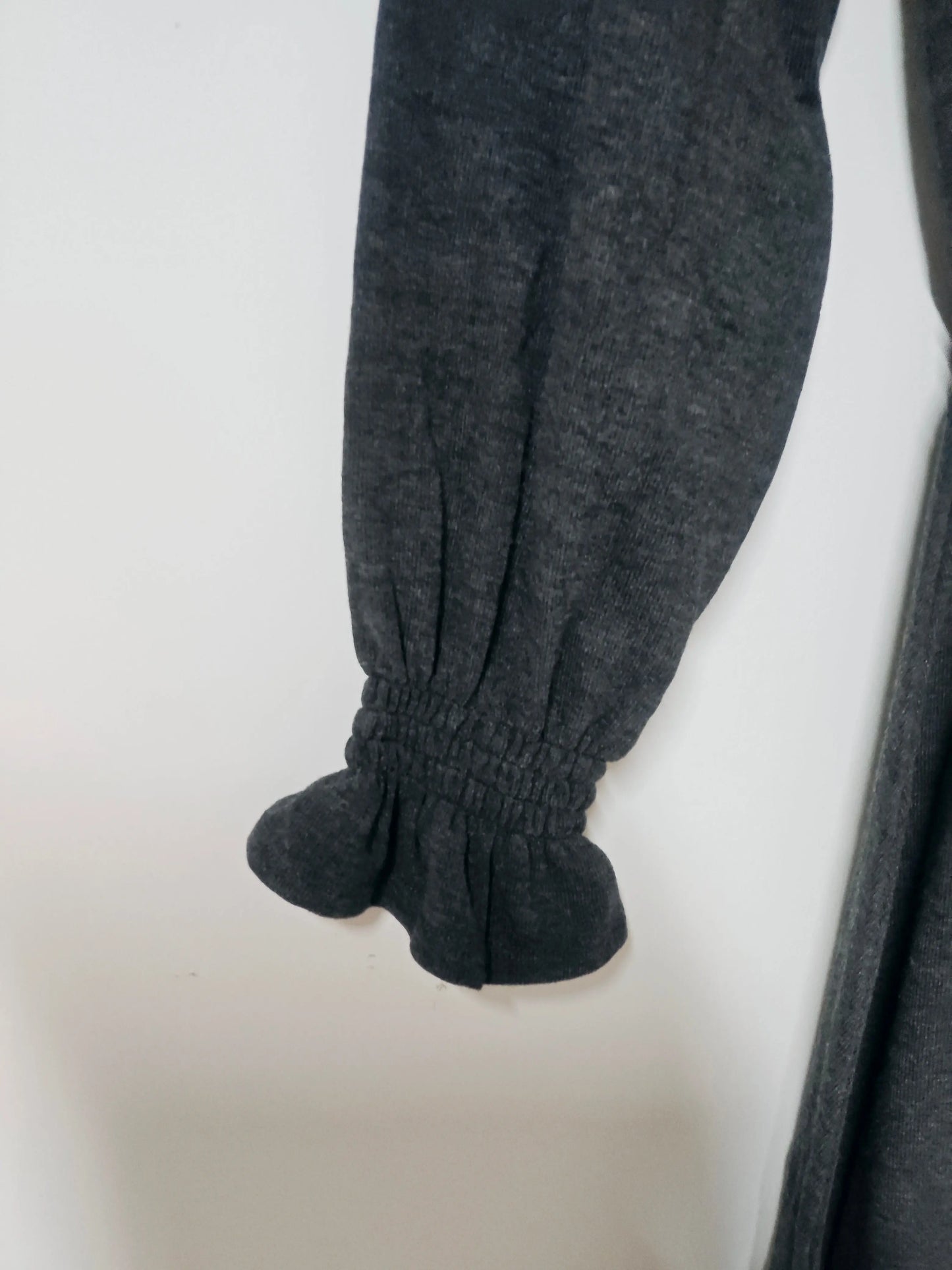 Robe grise #collectionIRL neuve T36 manches longues volant CollectionIRL