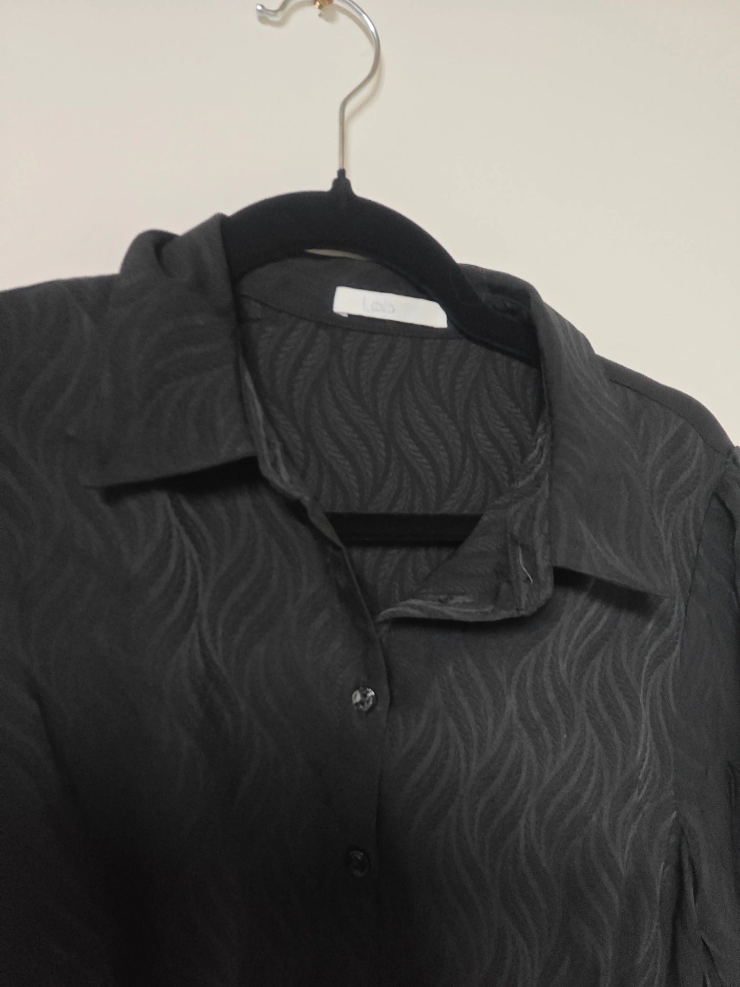 Robe LPB noire neuve manches longues col chemise taille S SECONDE MAIN LPB