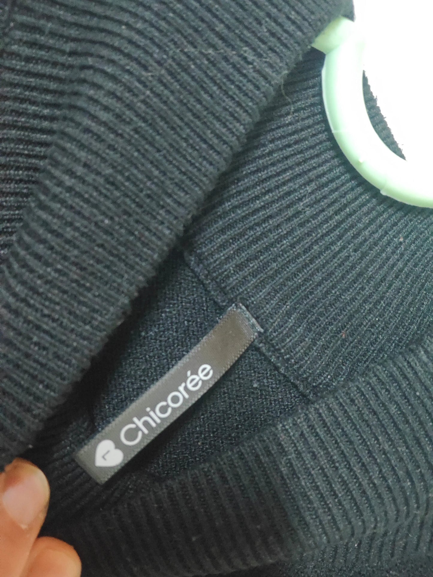 Pull noir col montant Chicorée taille L SECONDE MAIN Chicoree