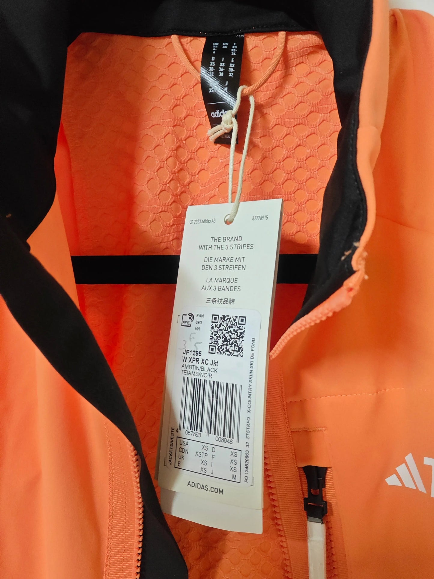 Veste Adidas Terrex XPR orange fluo/noir Adidas
