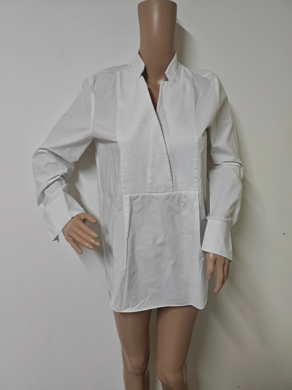 Robe tunique COS blanche minimaliste manches longues T.38 SECONDE MAIN COS