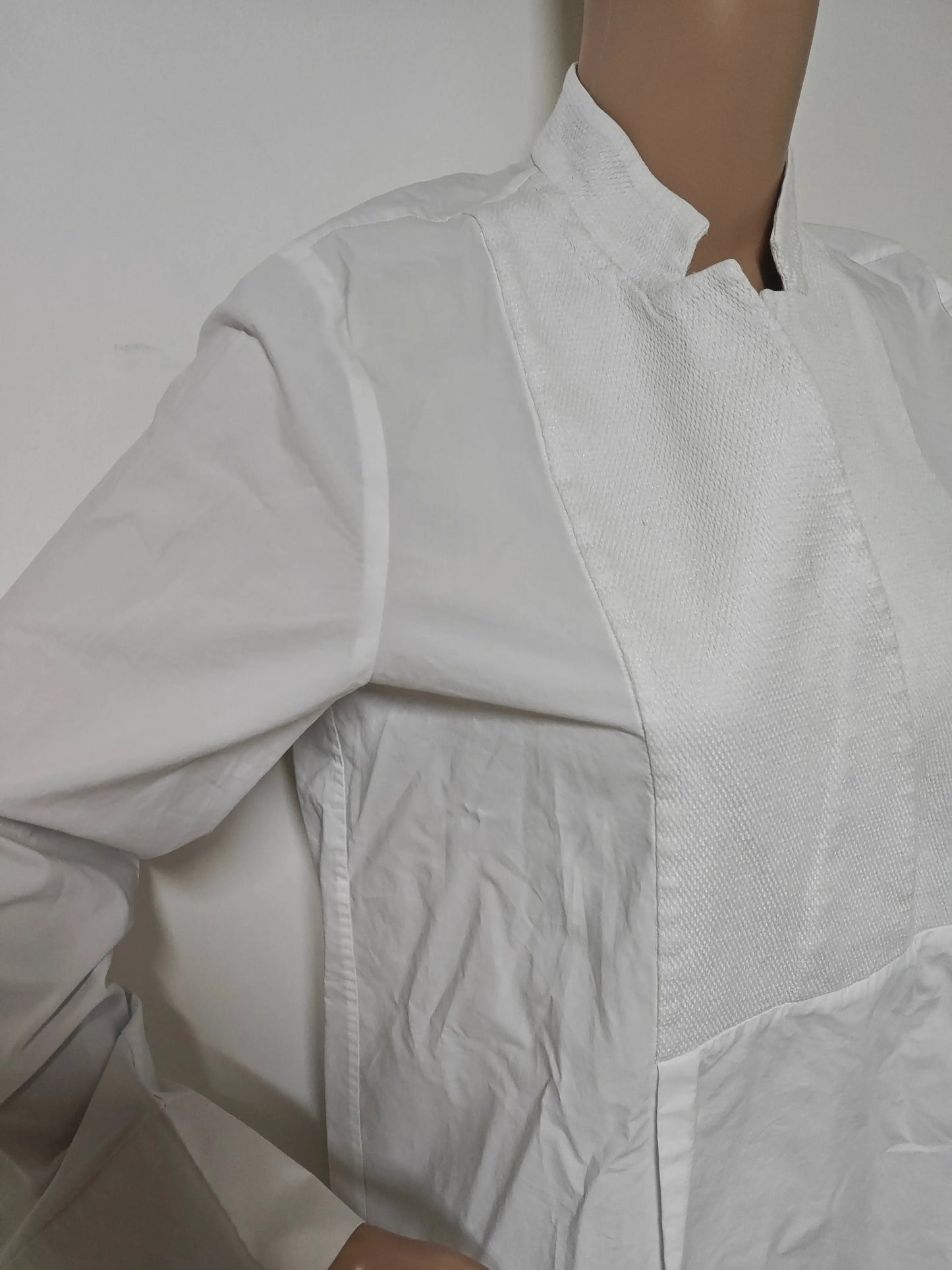 Robe tunique COS blanche minimaliste manches longues T.38 SECONDE MAIN COS