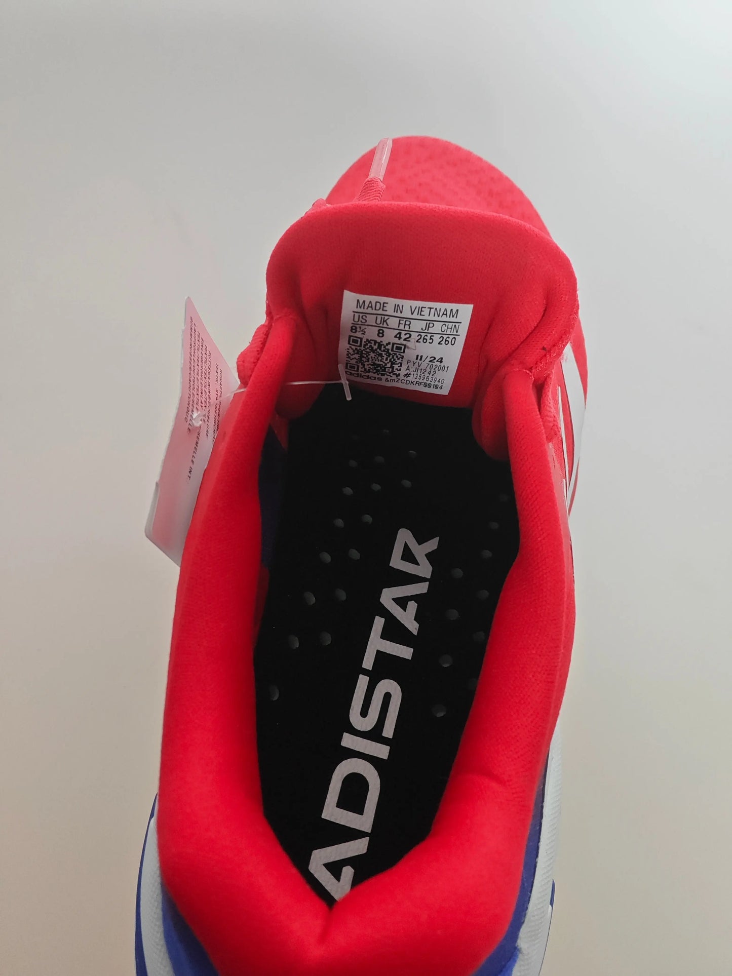 Adidas Adistar 3 M running T42 neuves rouge bleu blanc Adidas