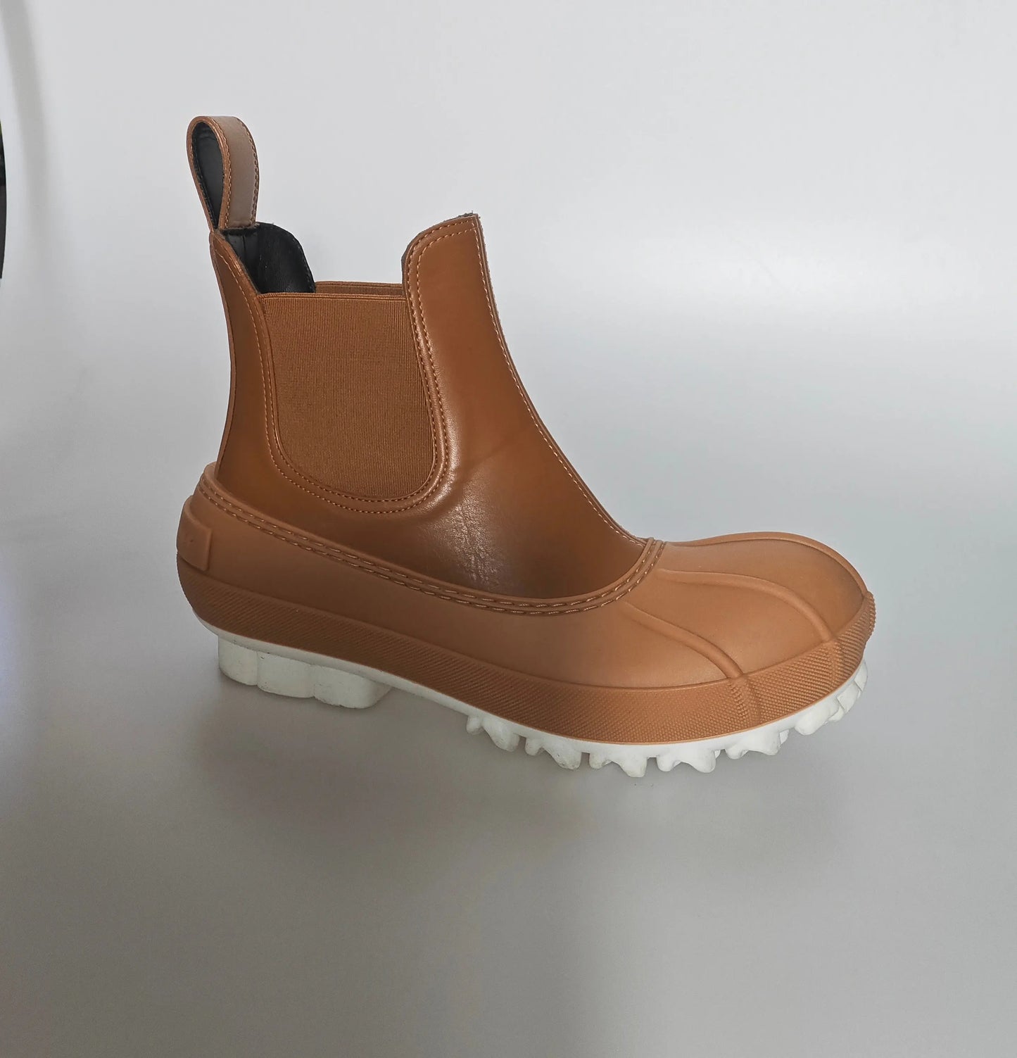 Bottines Stella McCartney camel style Chelsea semelle crantée T.37 Stella Mc Cartney