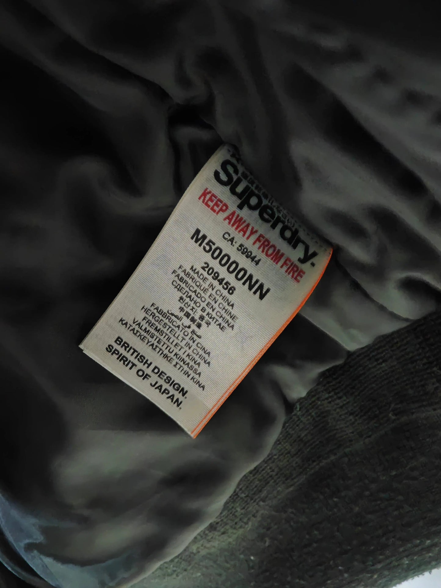 Blouson bomber Superdry kaki col fausse fourrure taille M - SECONDE MAIN Superdry