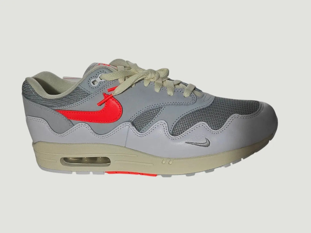Patta X Nike Air Max 1 (White/Hyper Crimson-Pure Platinum) T46 nike