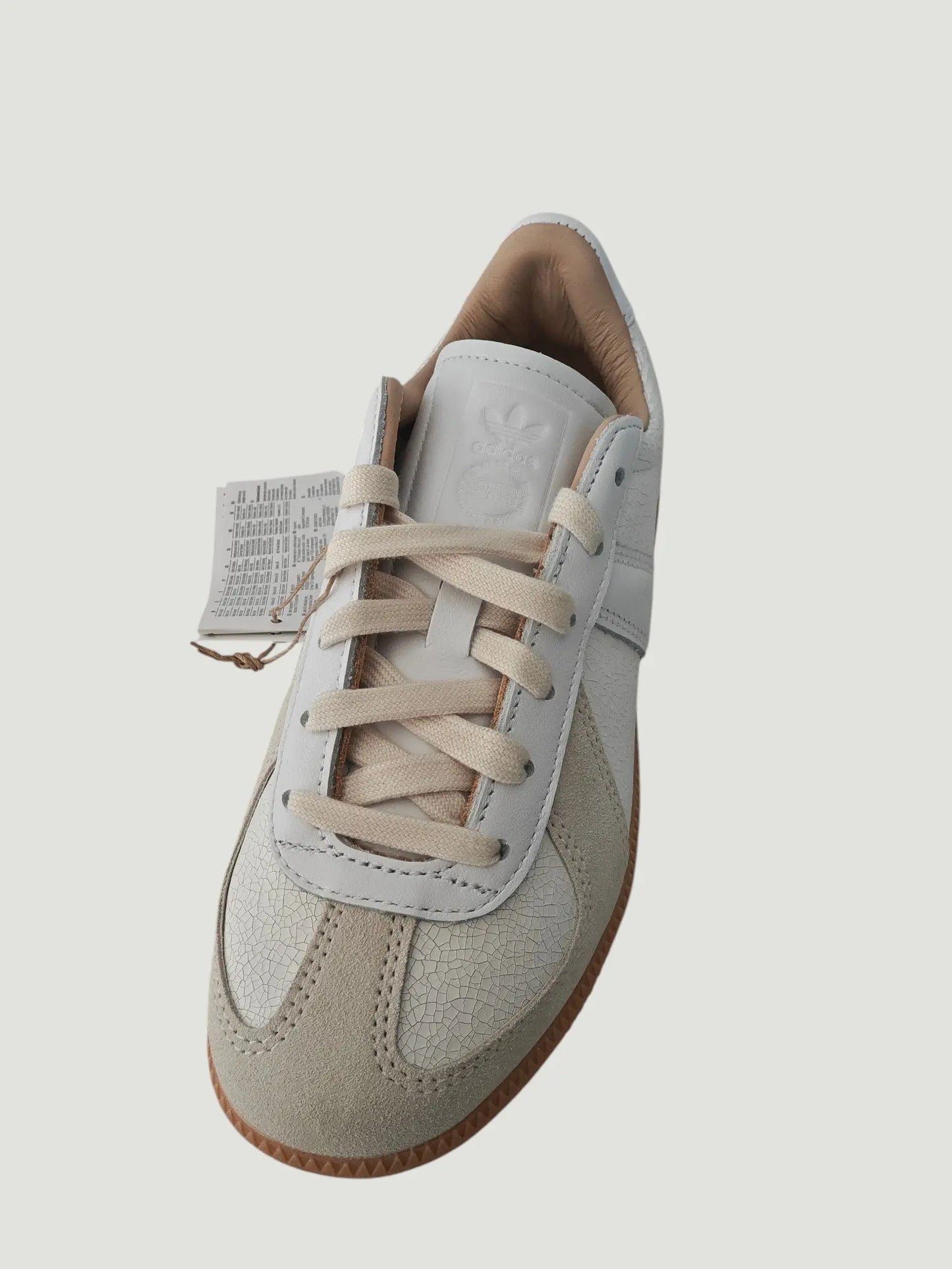 Adidas BW Army Lux neuves – T. 35 1/2 – blanc cassé / gomme – cuir premium adidas