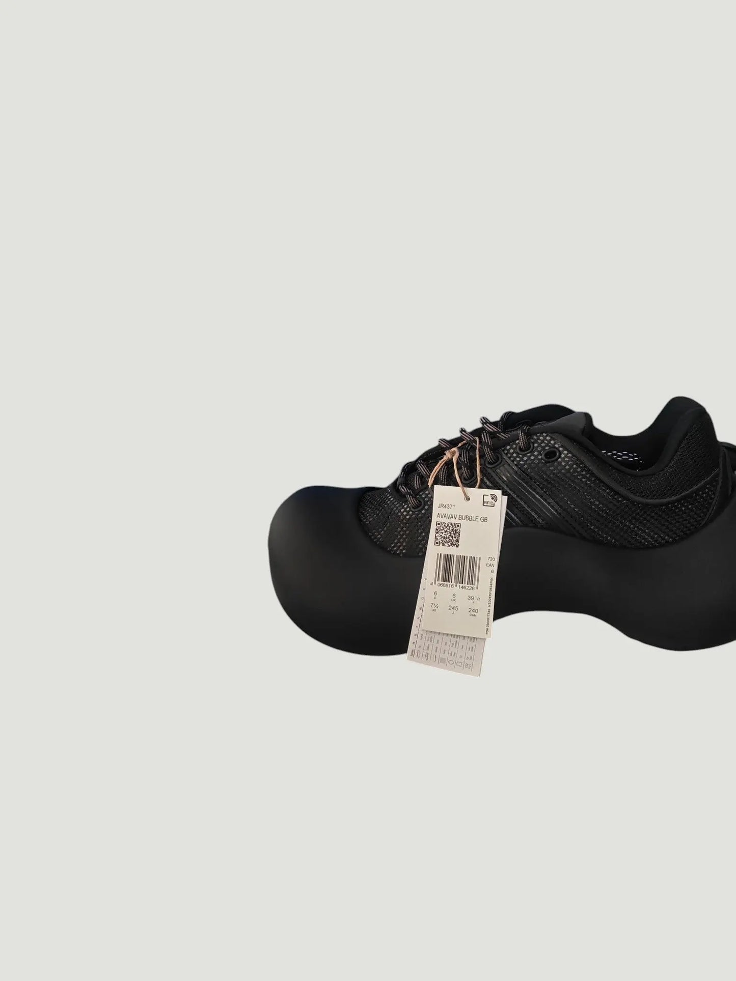 Adidas x AVAVAV Bubble GB neuves – T. 39 1/3 – noir – boîte + lacets Adidas