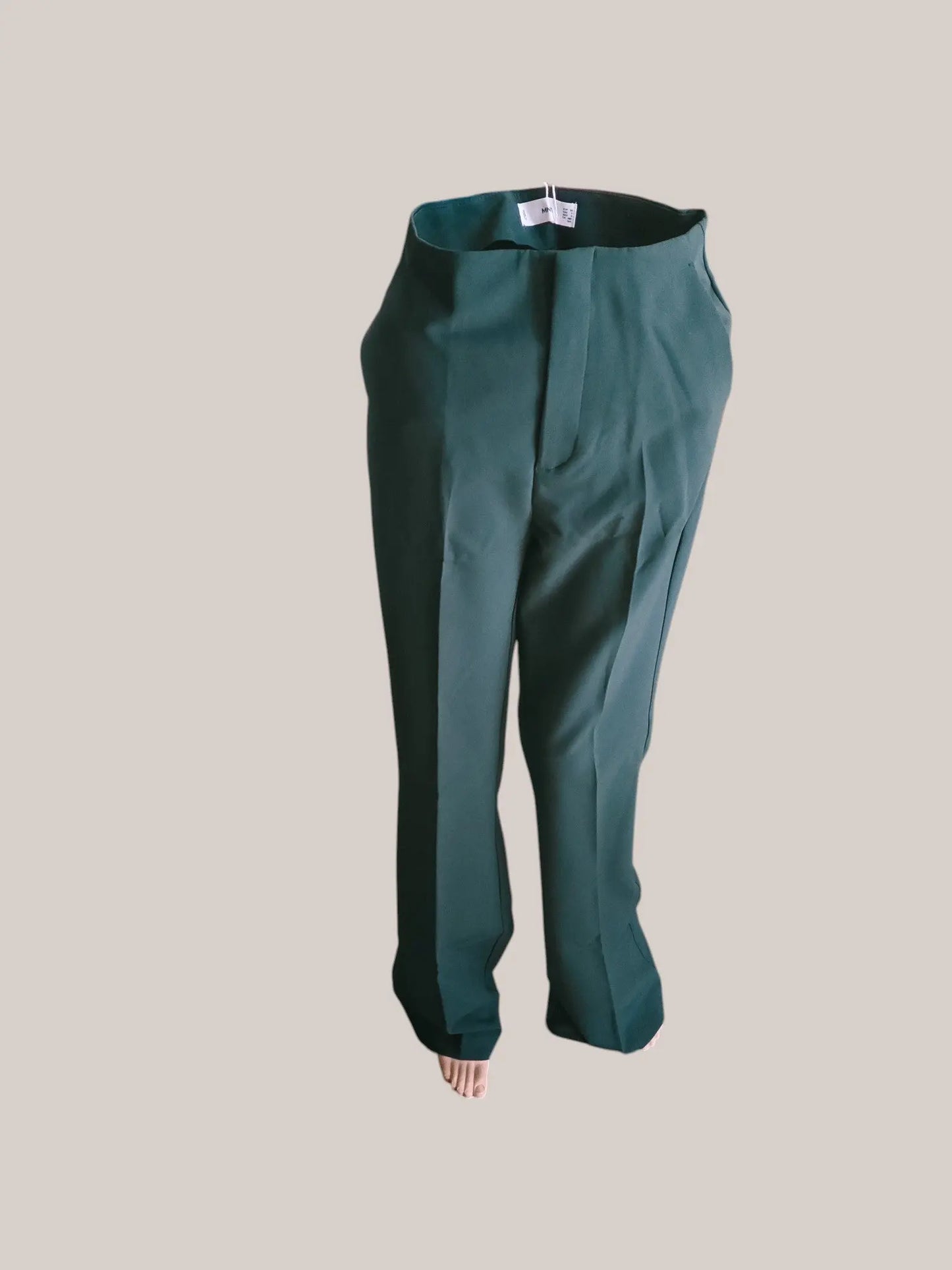 Pantalon Mango femme vert sapin taille 36 Mango