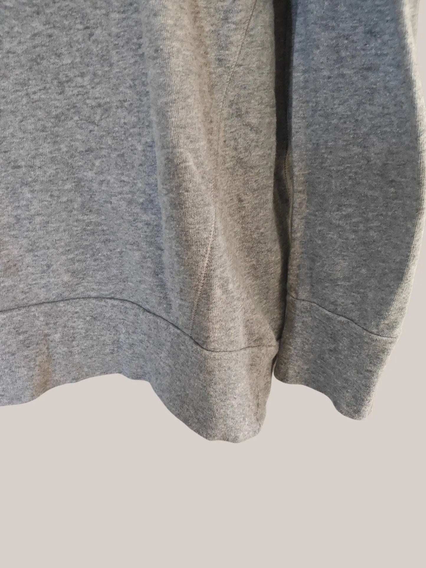 Sweat Sandro gris chiné manches bouffantes T1 - SECONDE MAIN Sandro