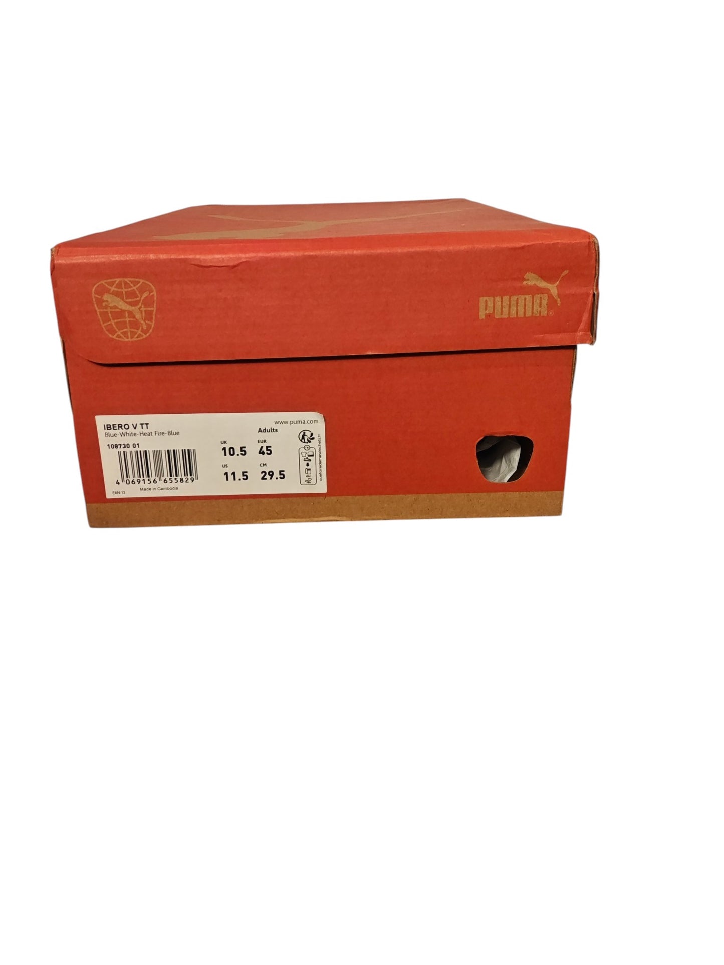 Puma Ibero V TT bleu blanc taille 45 / 29,5 cm neuves avec boîte
