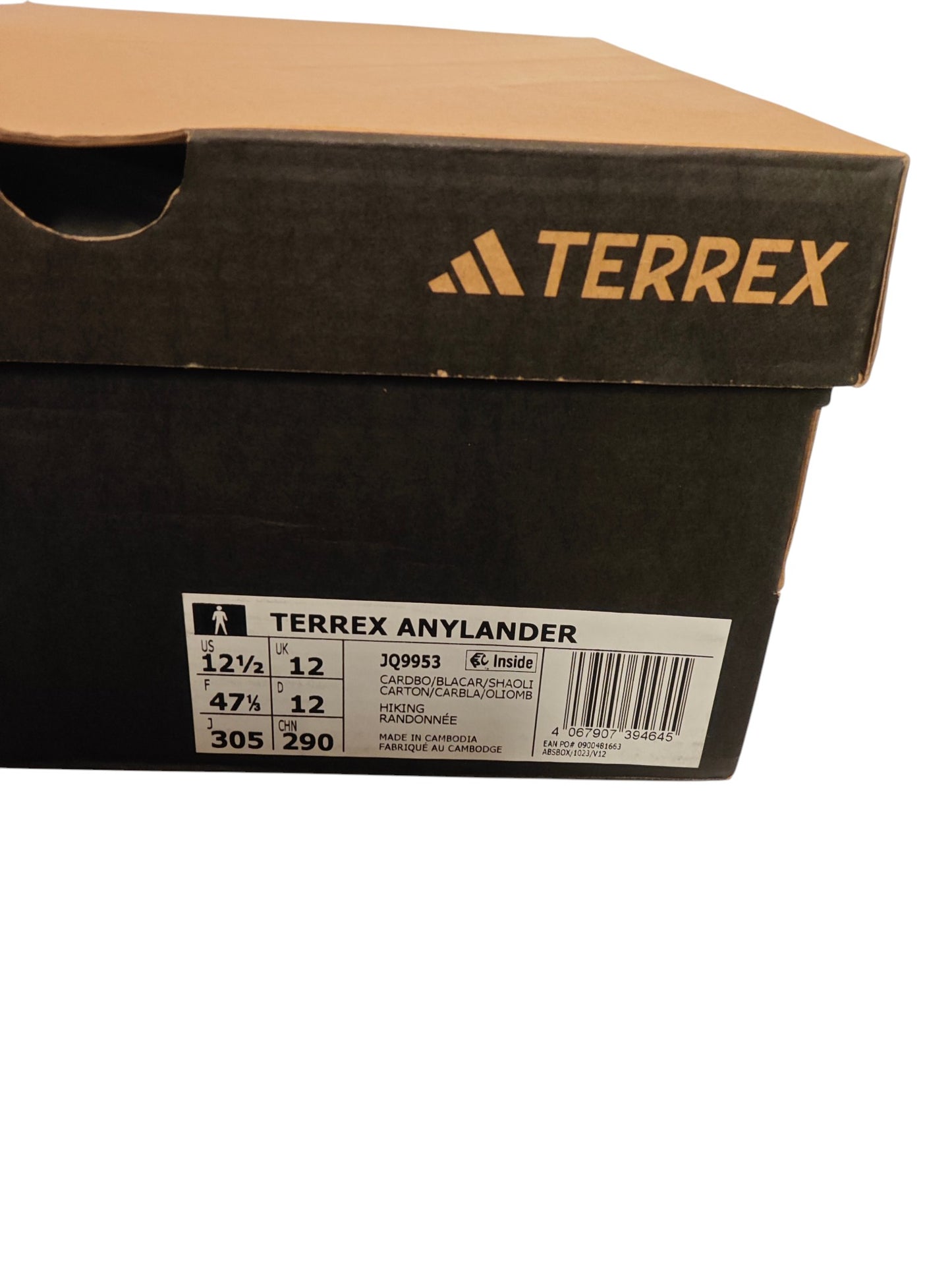 Adidas Terrex Anylander randonnée homme beige noir taille 47 1/3 neuves avec