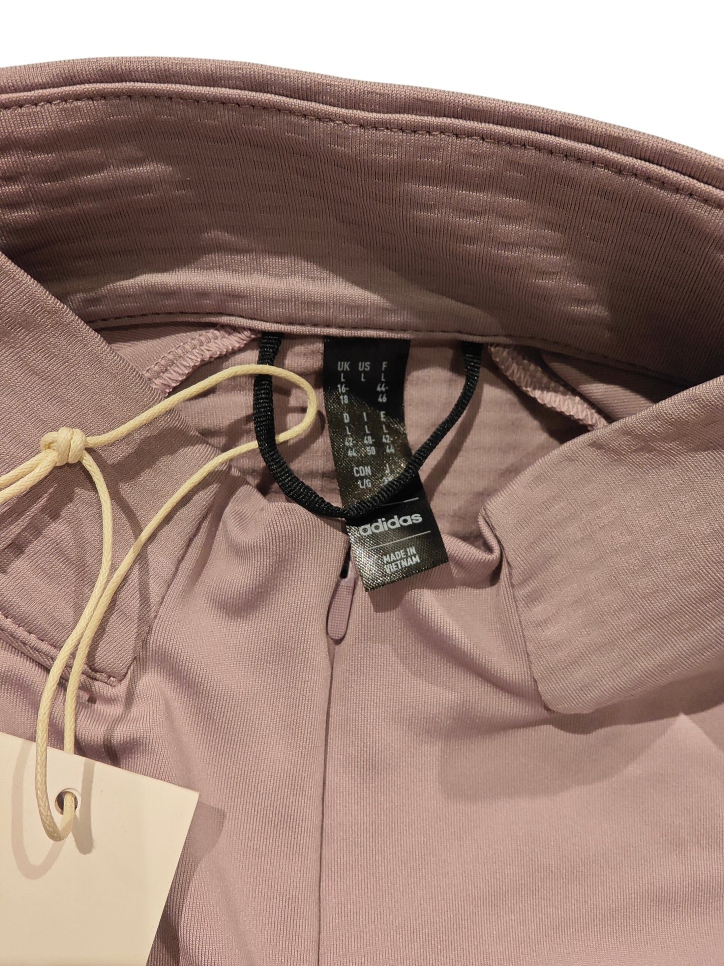 Haut Adidas Terrex femme manches longues col zippé rose mauve – taille L – neuf avec étiquette