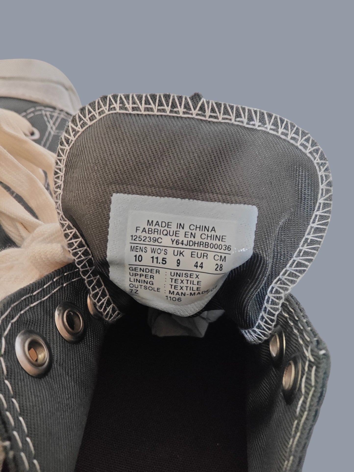 Converse Jack Purcell gris foncé T44 – neuves sans boîte