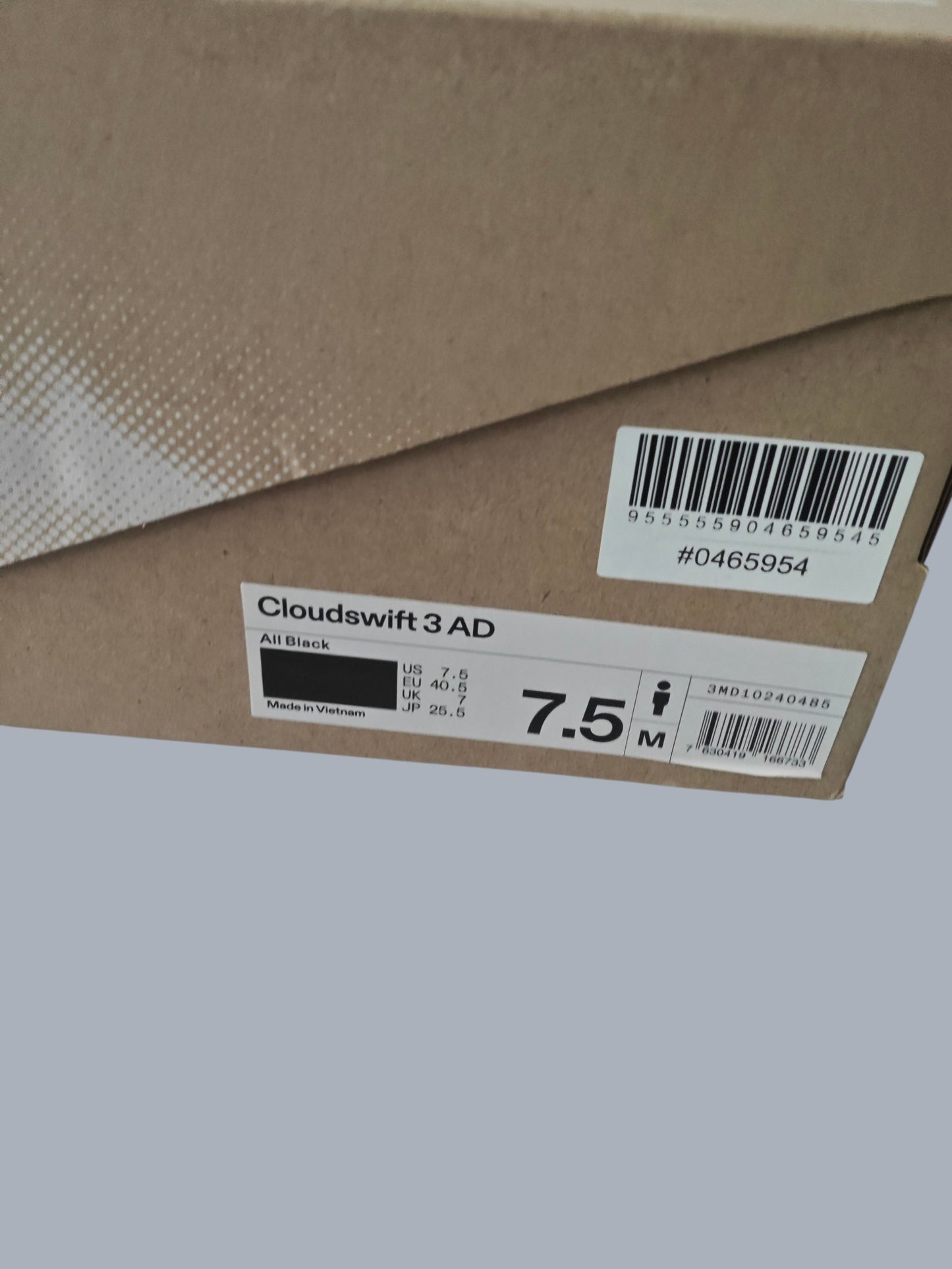 On Running Cloudswift 3 AD All Black T. 40.5