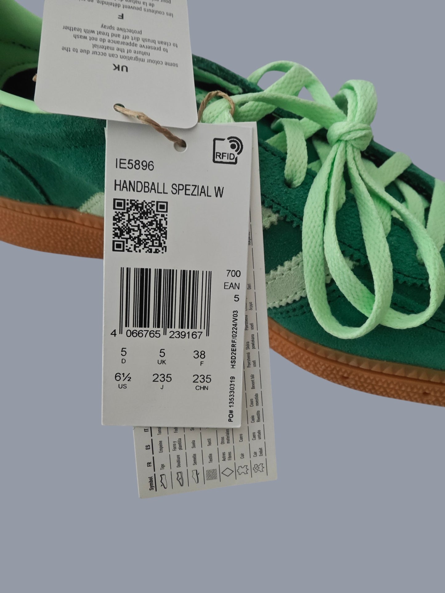 Adidas Handball Spezial W vertes – neuves avec boîte – 38