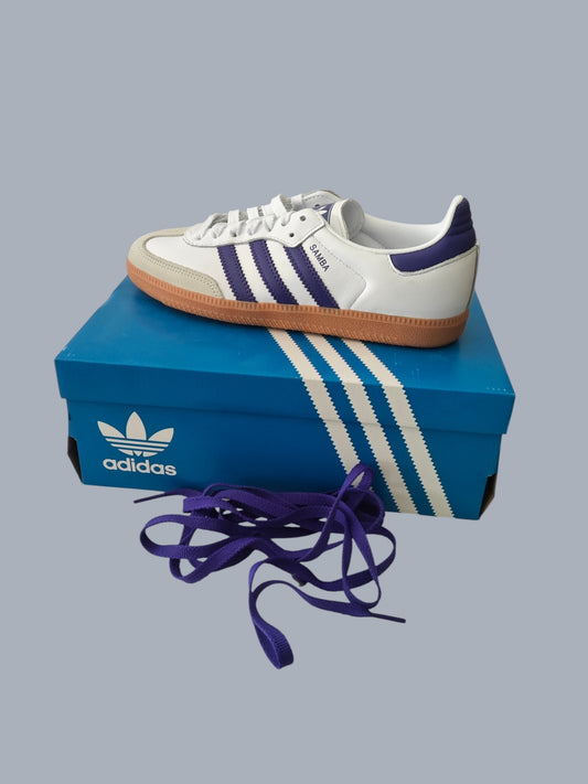 Adidas Samba OG W blanche / violette 38 2/3