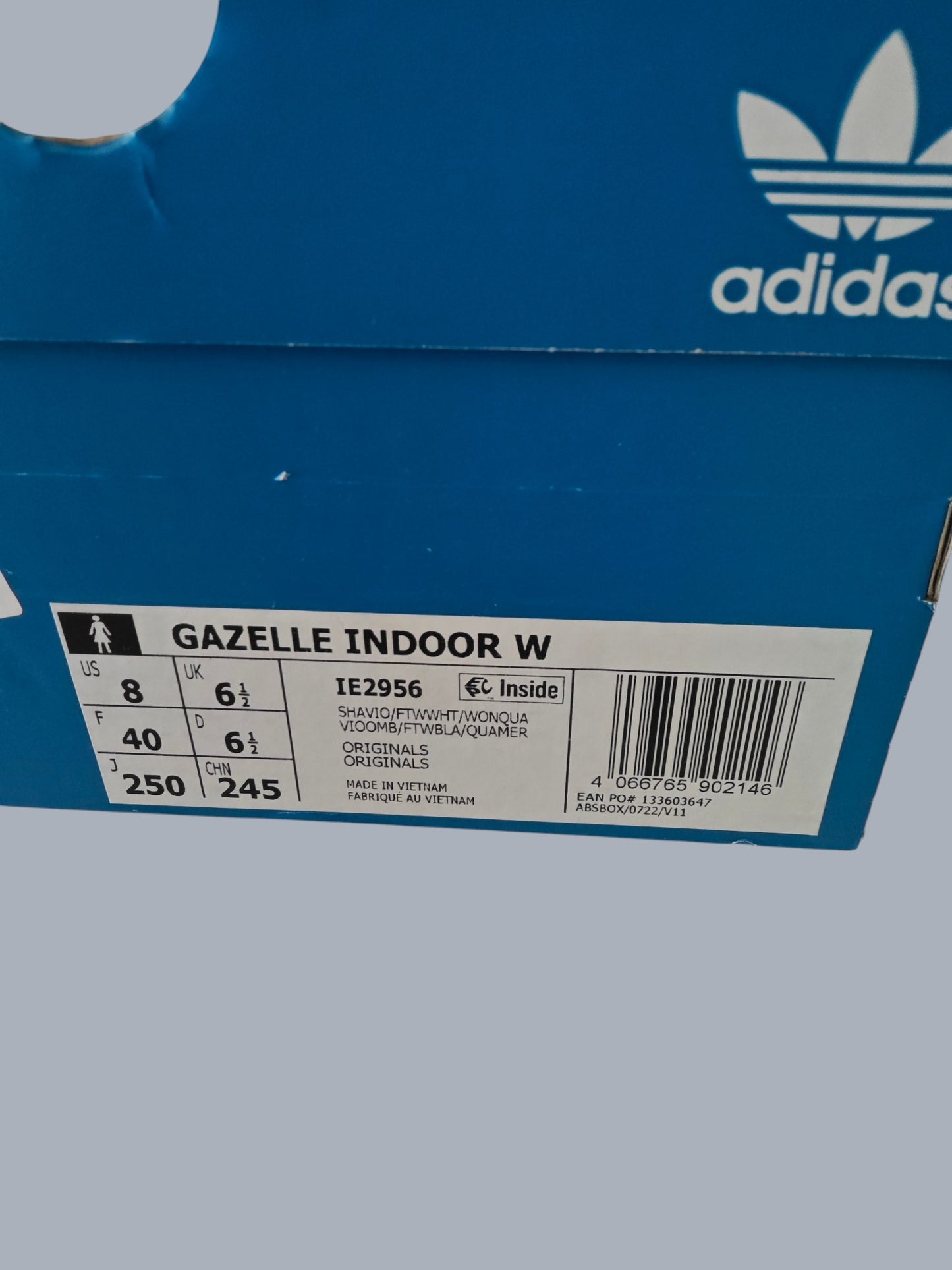 Adidas Gazelle Indoor W IE2956 – plusieurs pointures