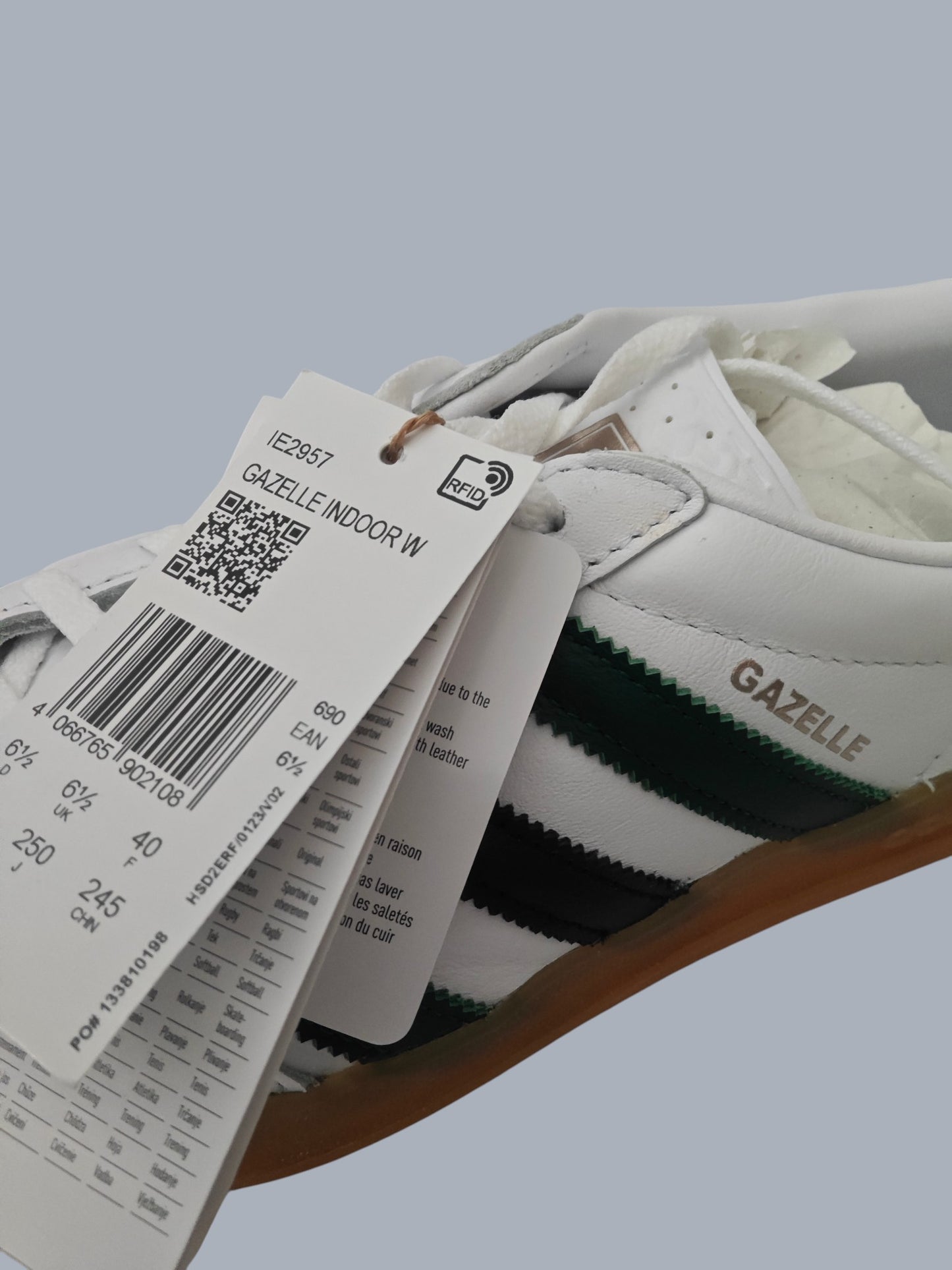 Adidas Gazelle Indoor W blanc / vert – neuves – pointure 40