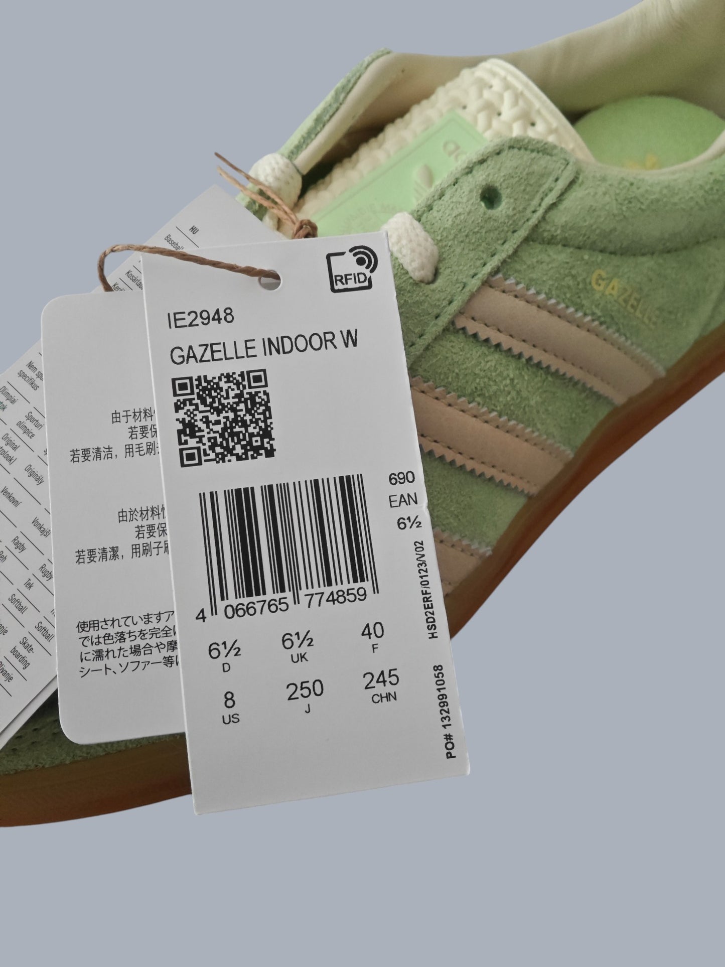 Adidas Gazelle Indoor W vert pastel – neuves – tailles 38 2/3