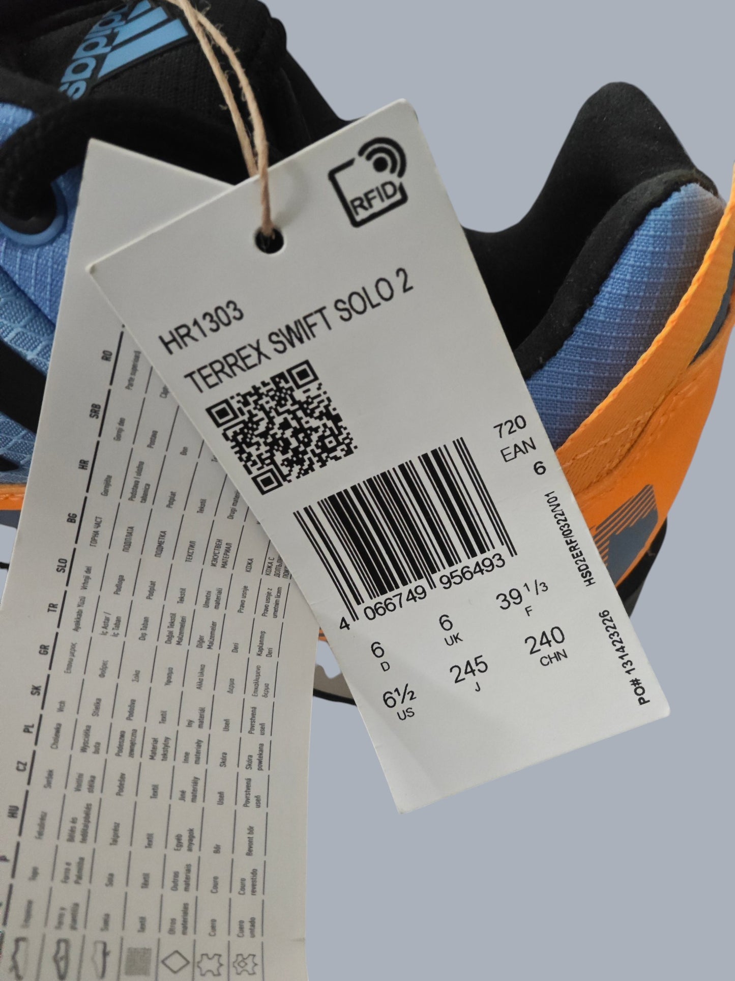 Adidas Terrex Swift Solo 2 neuves – taille 39 1/3 – randonnée / outdoor