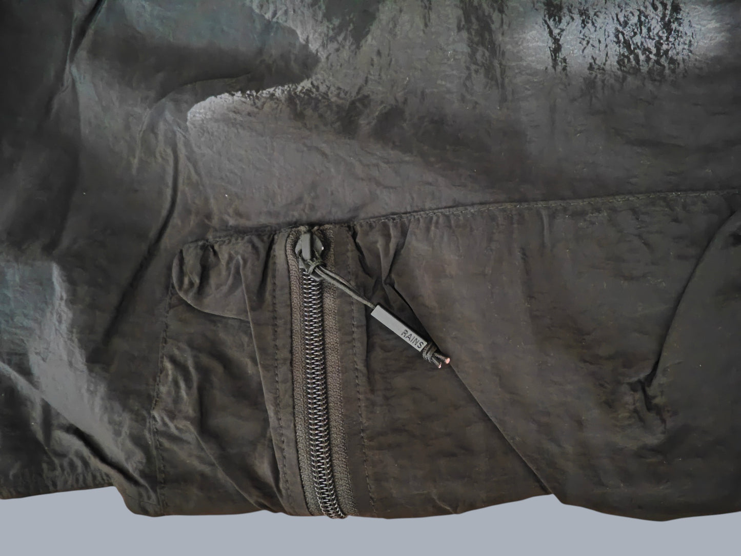 Rains pantalon imperméable noir – coupe regular – taille M