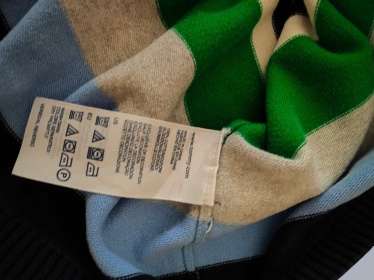 Pull Tommy Hilfiger marinière premium – boutons dorés – taille XL SECONDE MAIN