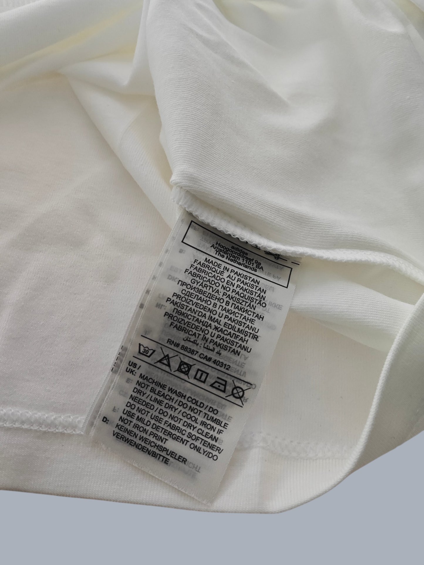 T-shirt Adidas Originals Trefoil blanc neuf M