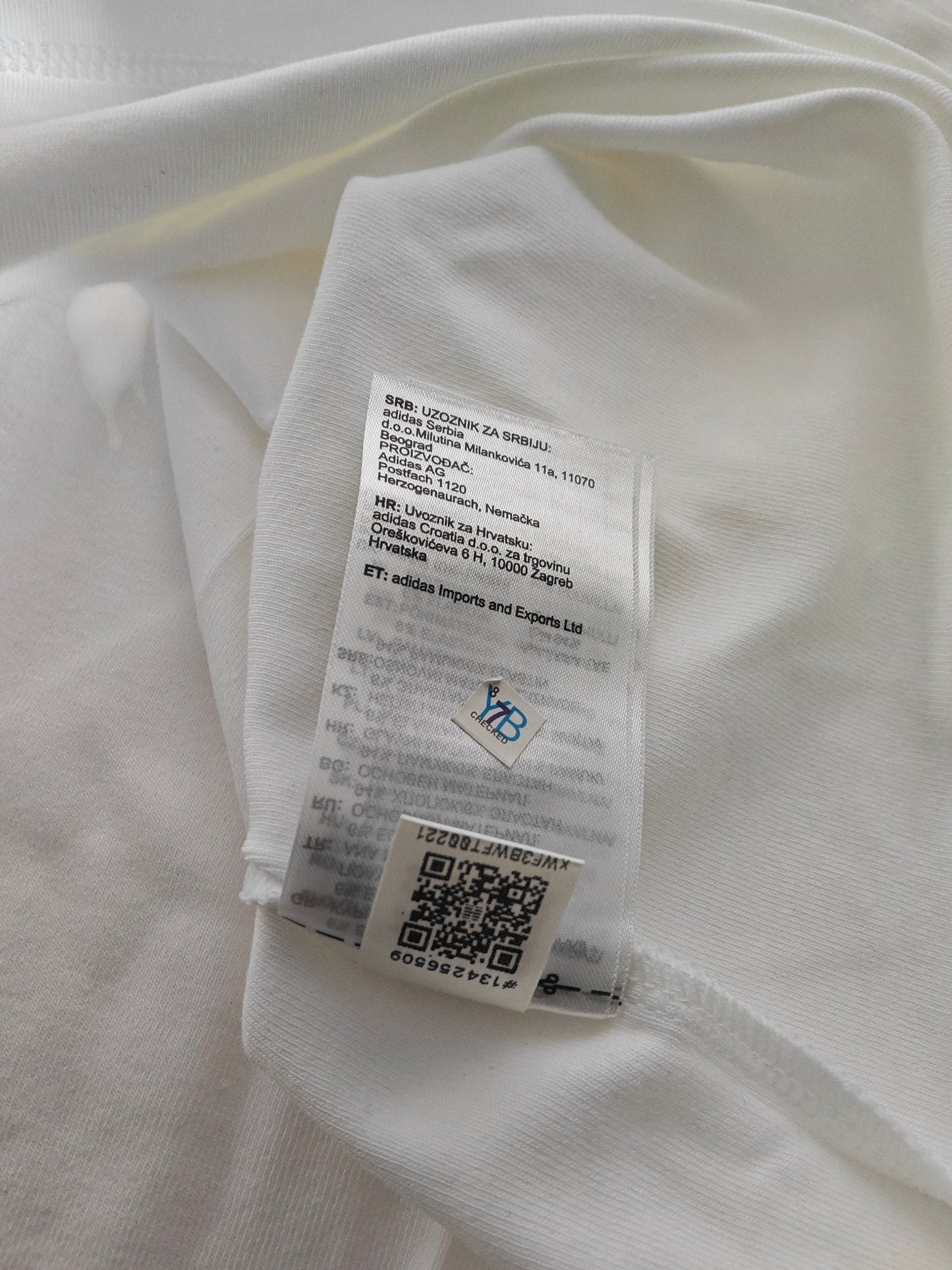 T-shirt Adidas Originals Trefoil blanc neuf M