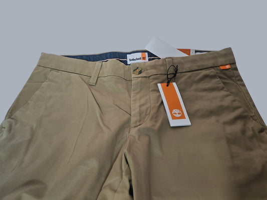 Pantalon chino Timberland slim fit beige W33 L32 neuf étiquette