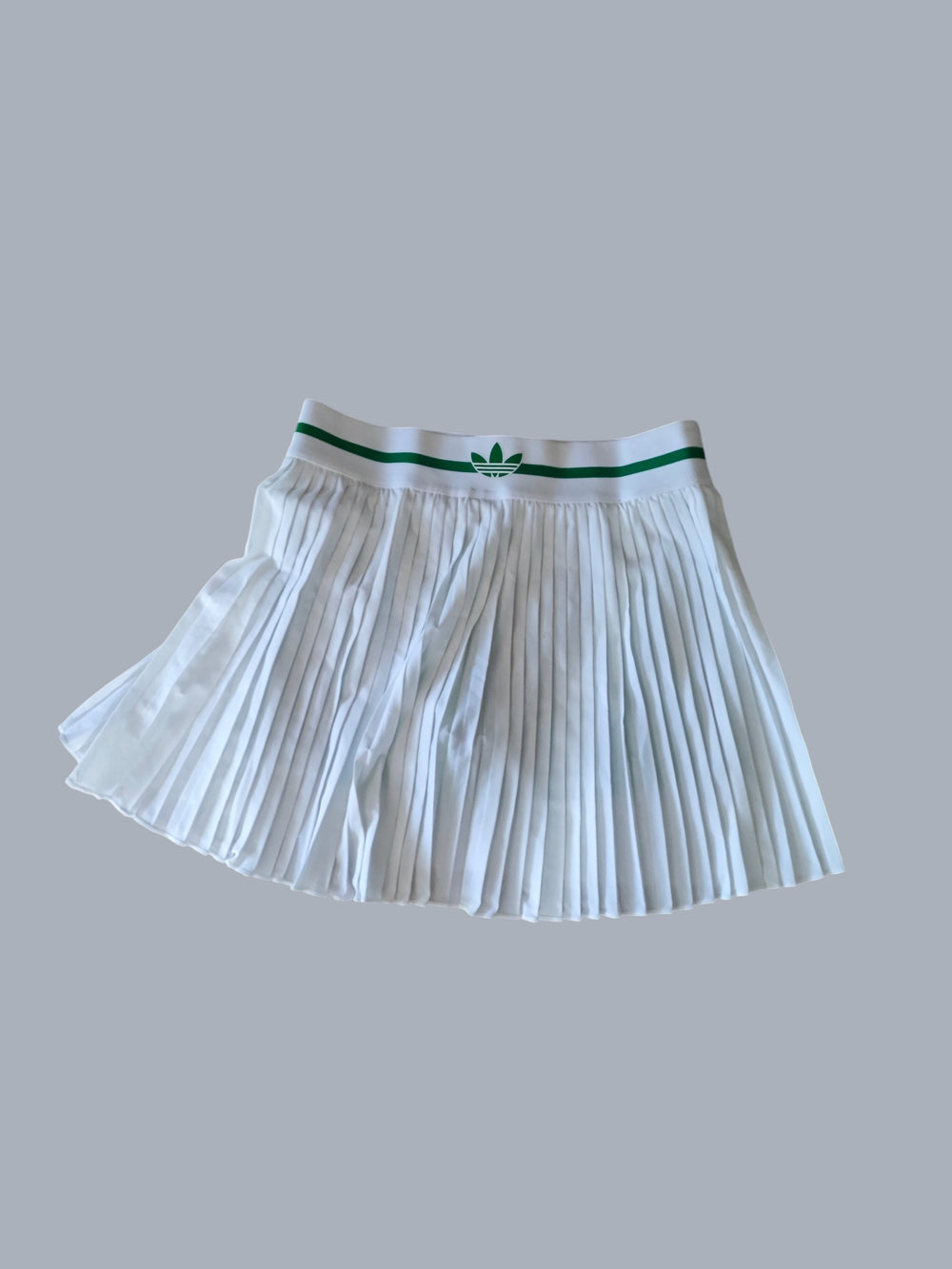 Adidas Originals Pleat Skirt Pro blanche verte taille XS neuf