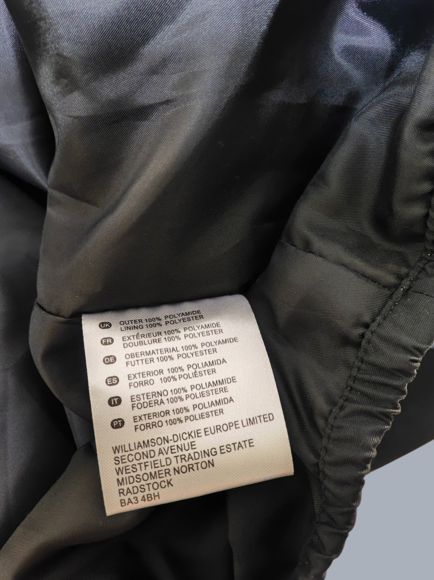 Veste Dickies anorak noir Smithfield coupe-vent neuve taille L