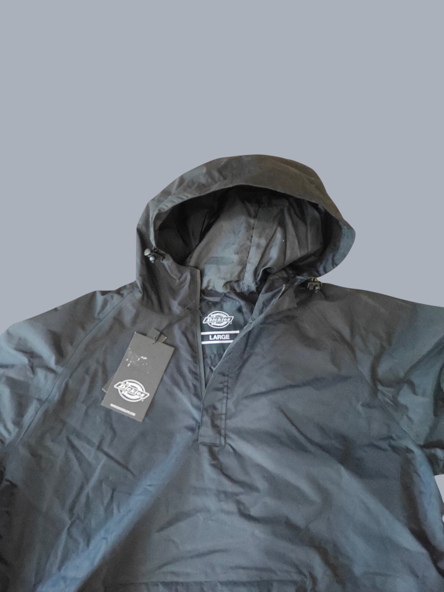 Veste Dickies anorak noir Smithfield coupe-vent neuve taille L