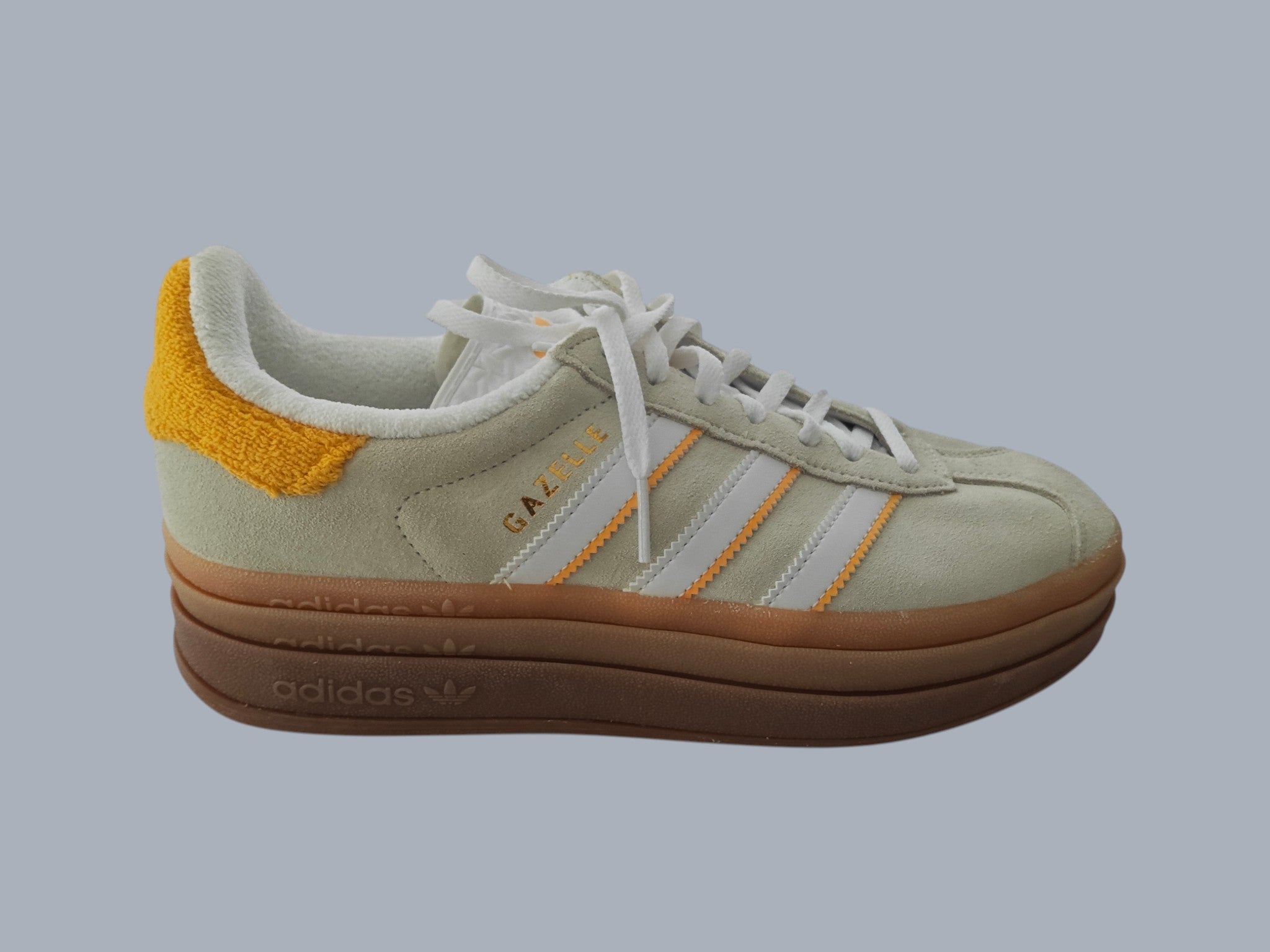 Adidas Gazelle Bold W beige plateforme taille 40