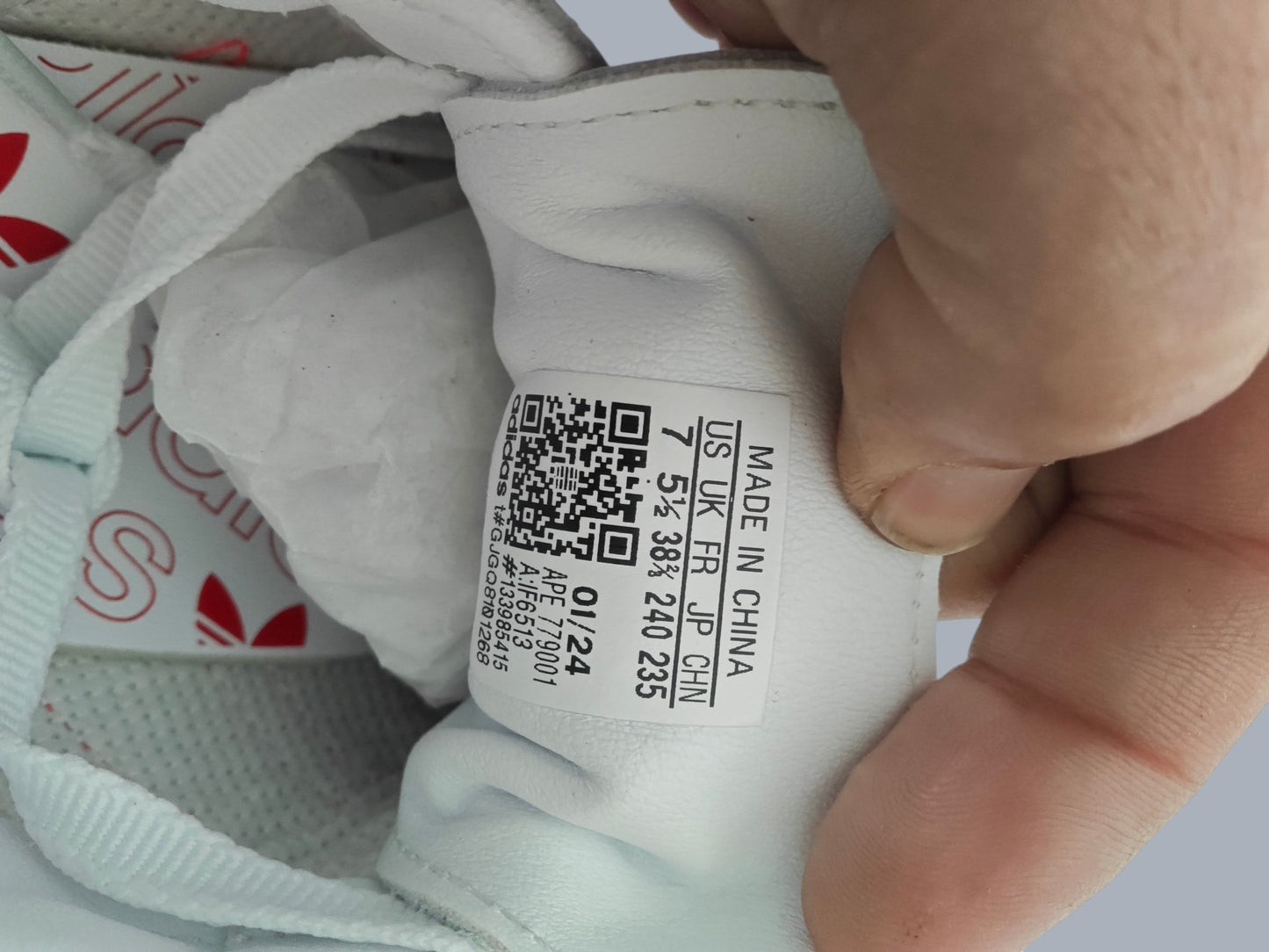 Adidas Samba OG W blanc rouge gum taille 38 2/3 neuves avec boîte