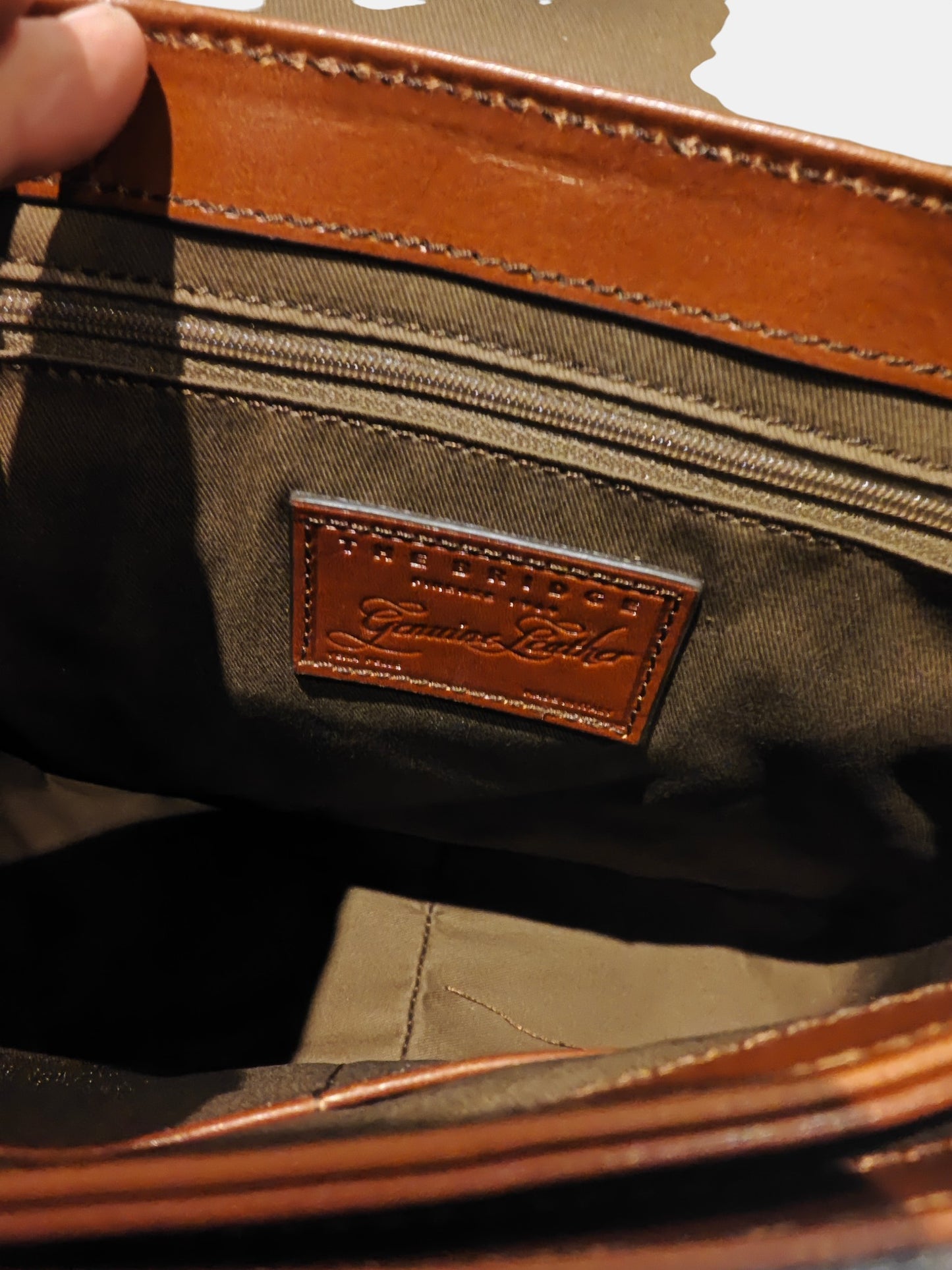 Sac The Bridge cuir marron neuf avec étiquettes