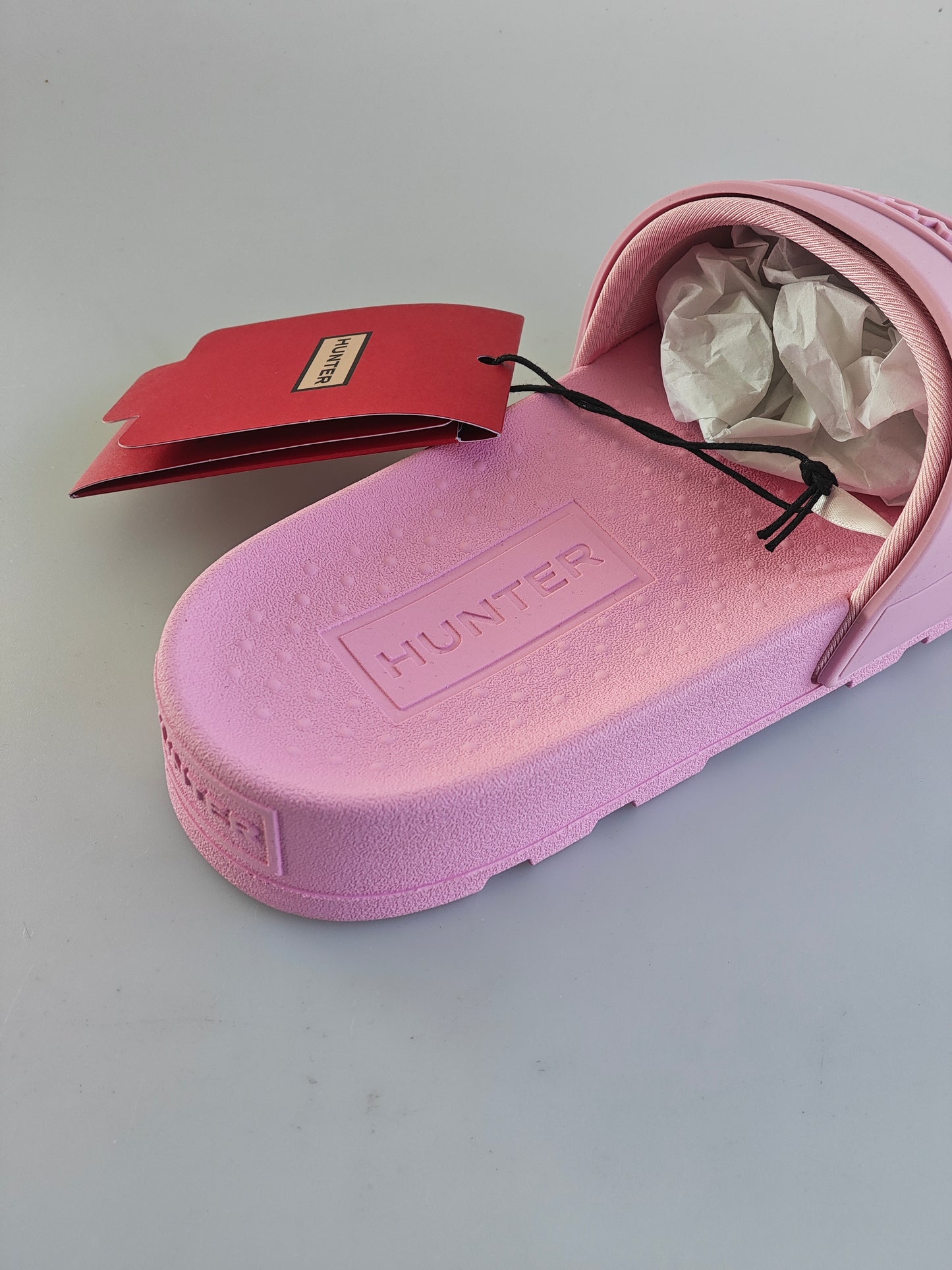 Claquettes Hunter Femme Original Bloom Slide Rose – EU 41 / UK 7 – Neuves